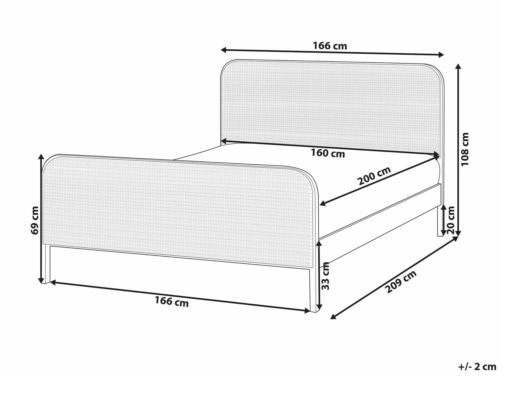 Кровать Berwyn 2613 (Чёрный)