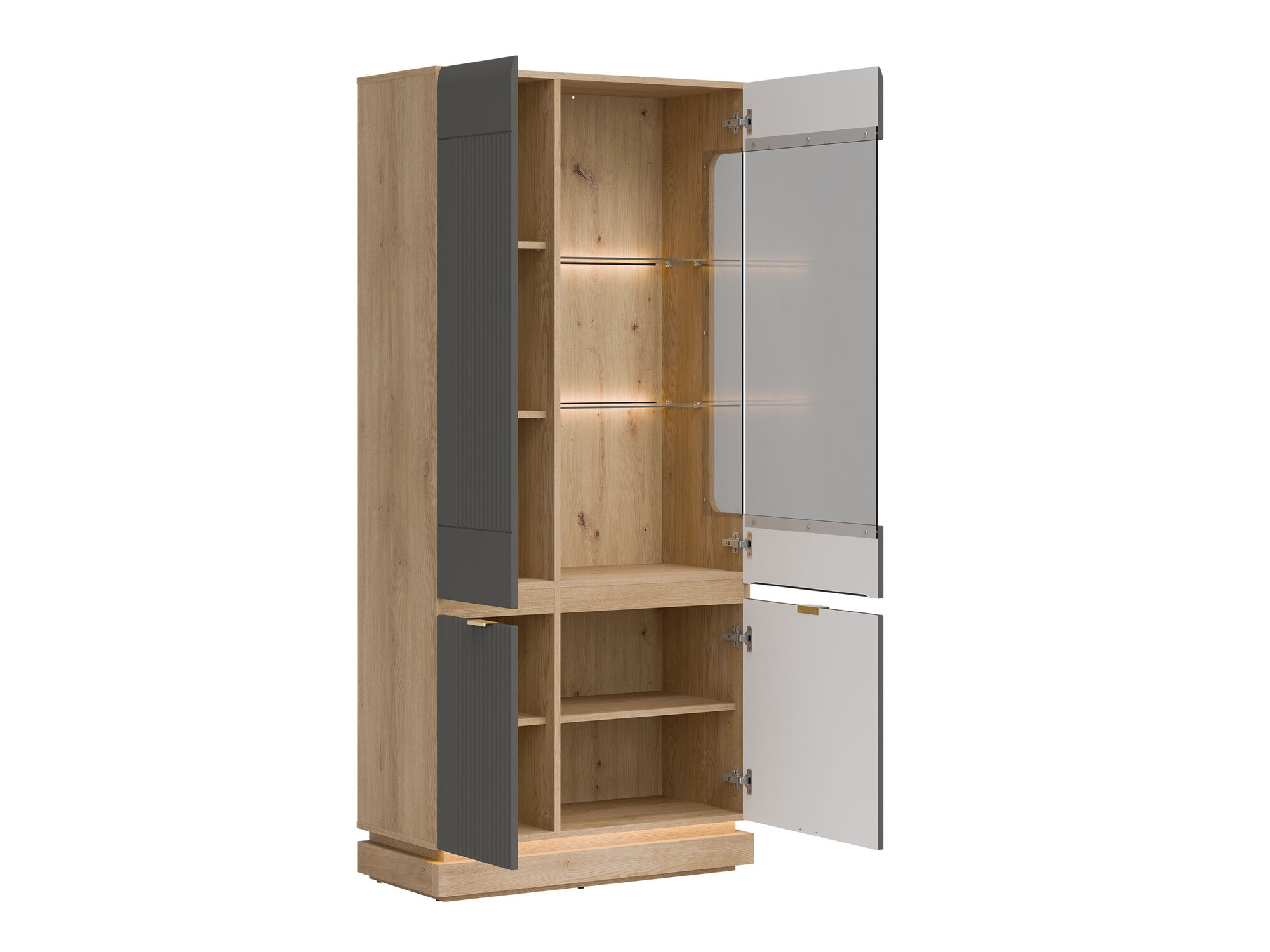 Plaukts Teselbu 111 (Pelēks + Ozols)