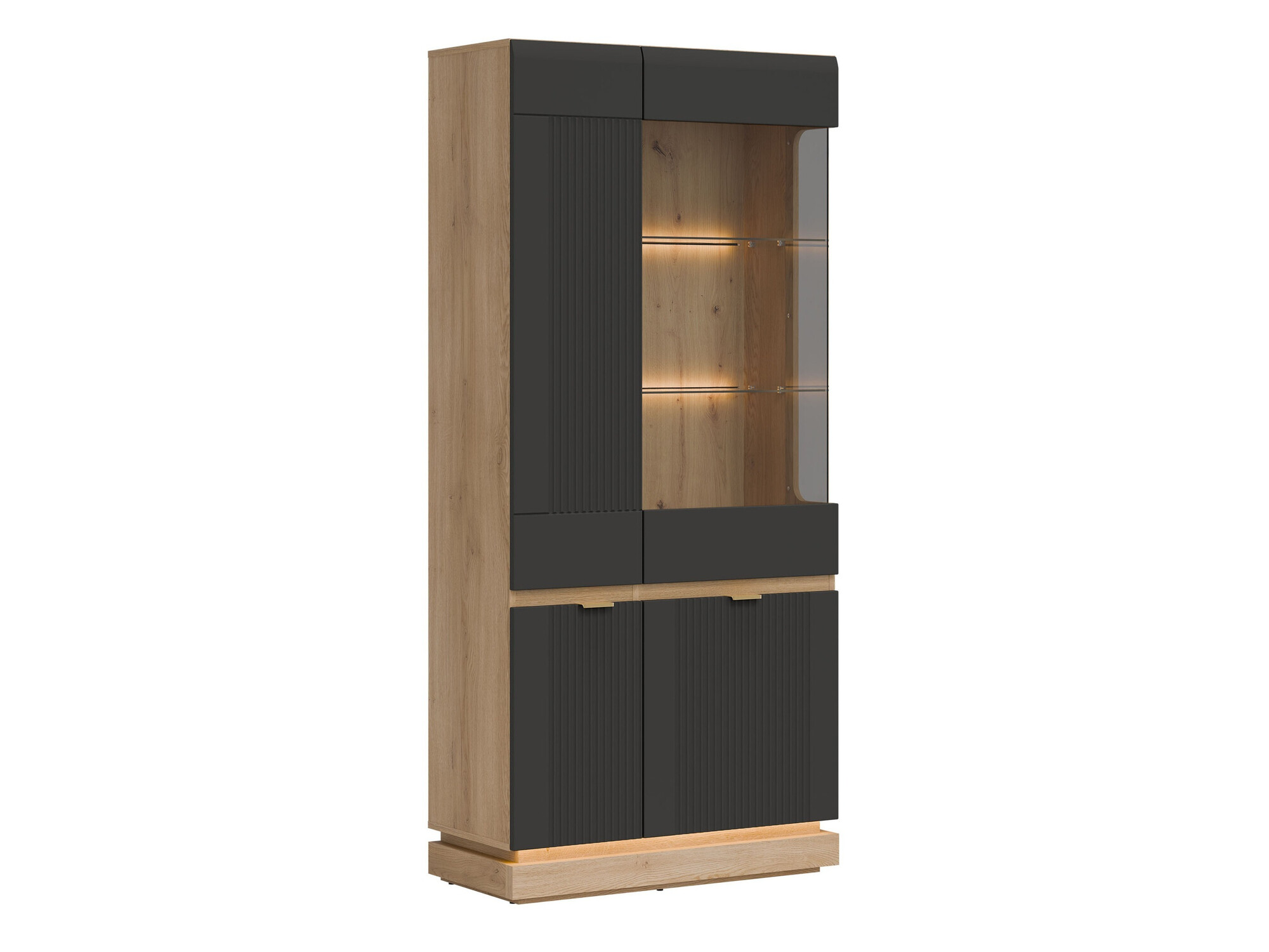 Стеллаж Teselbu 111 (Антрацит + Дуб)