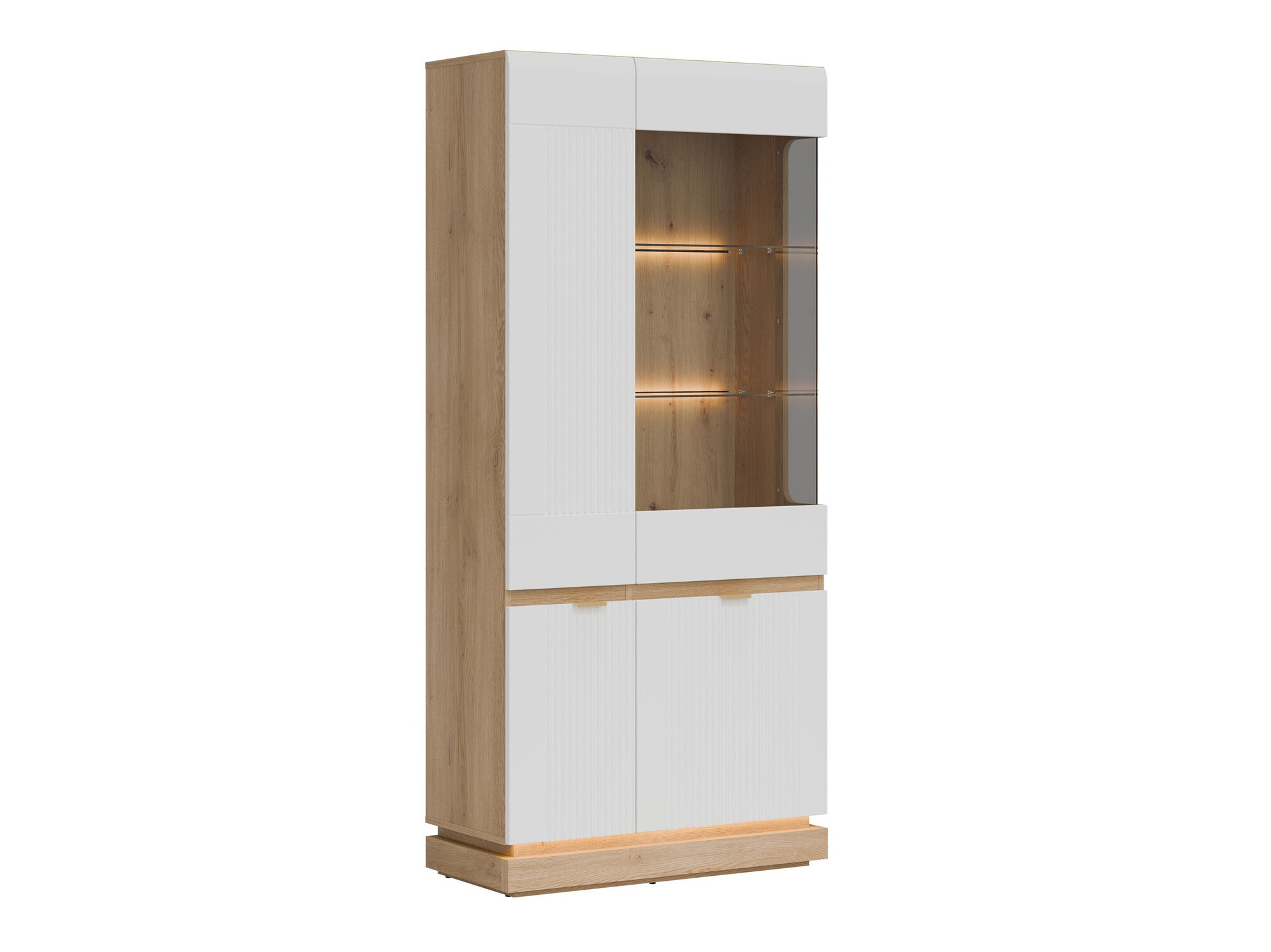 Стеллаж Teselbu 111 (Белый + Дуб)