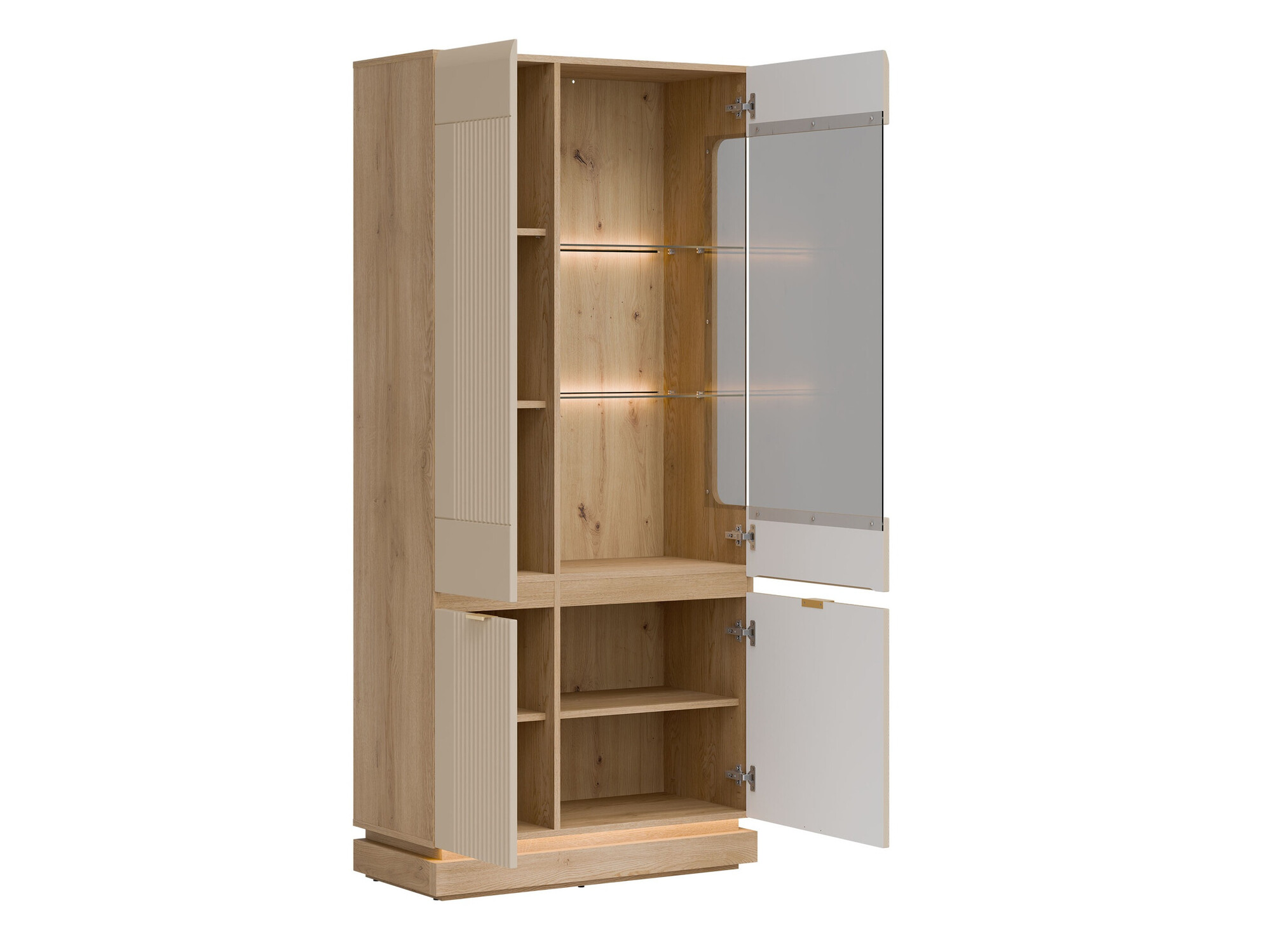 Стеллаж Teselbu 111 (Кашемир + Дуб)