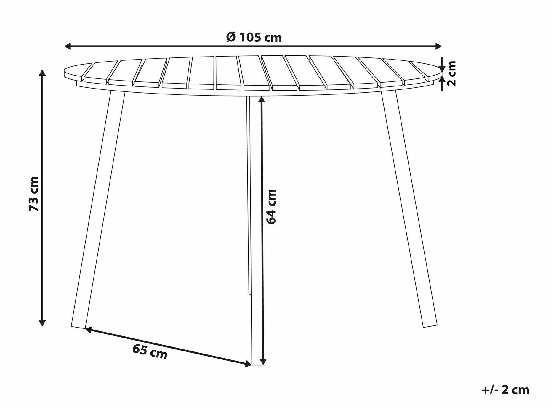 Dārza galds Berwyn 2627