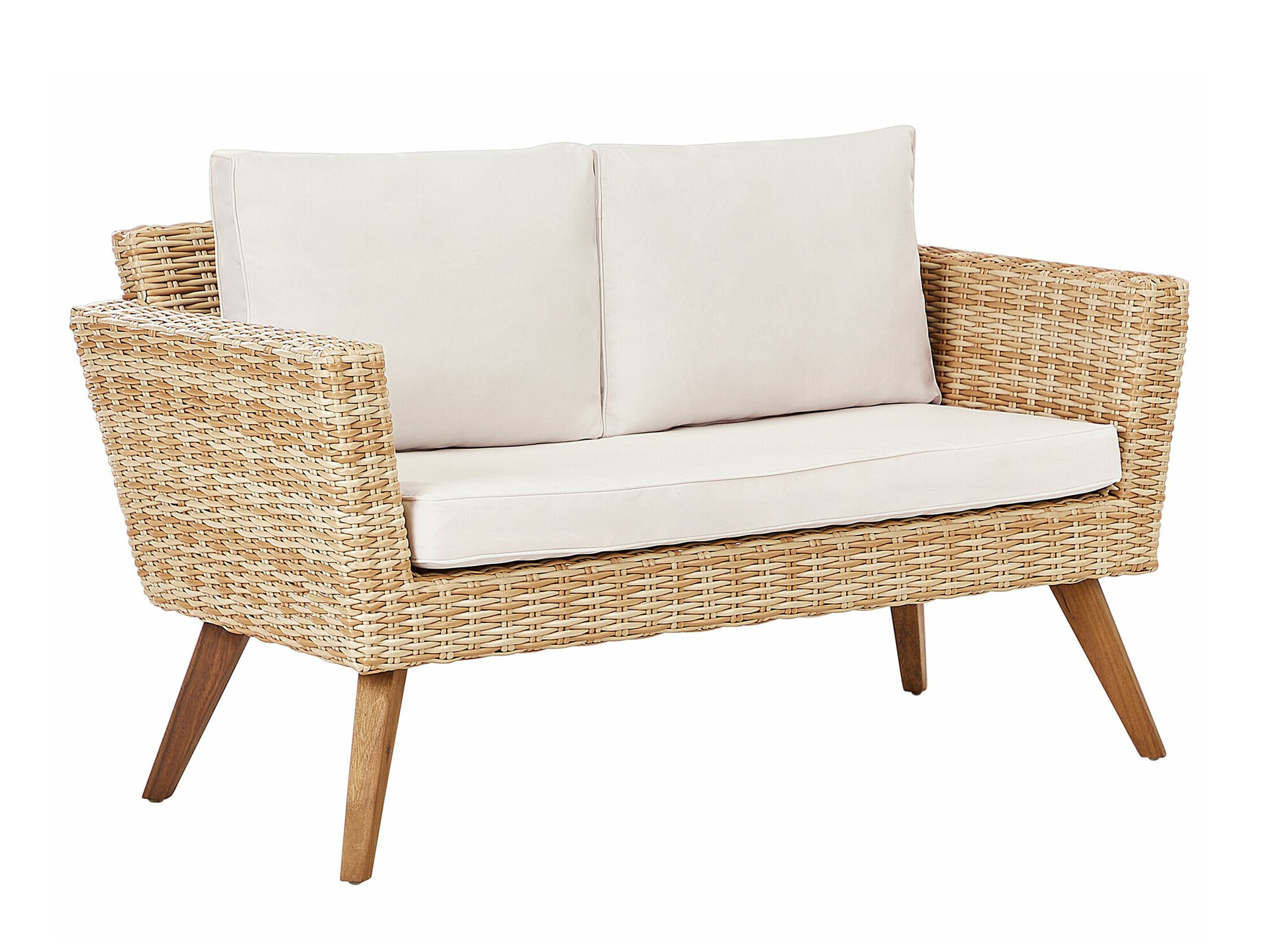 Dārza mēbeļu komplekts Berwyn 2626 (Gaiši brūns + Balts)