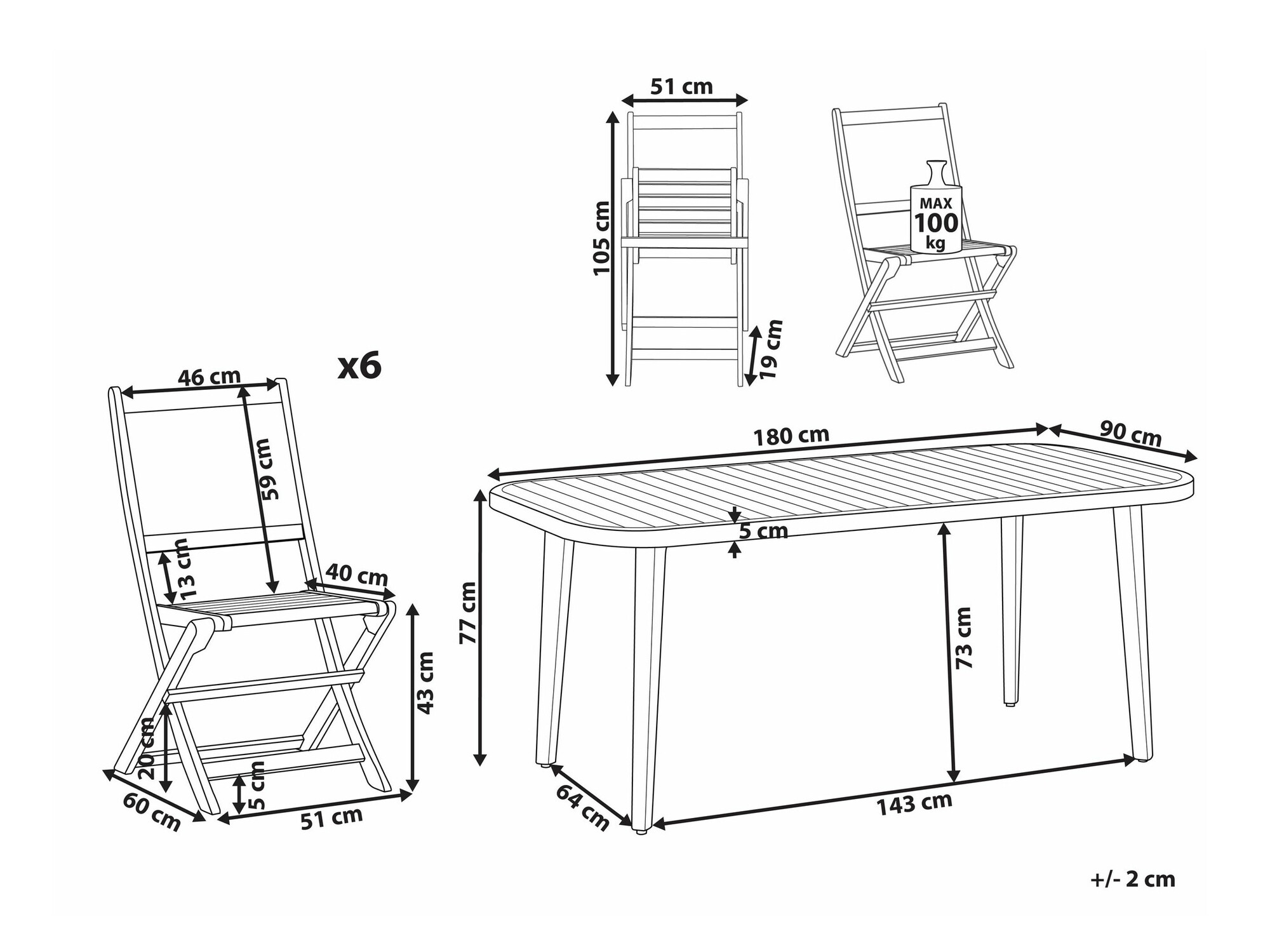 Galds un krēslu komplekts Berwyn 2624