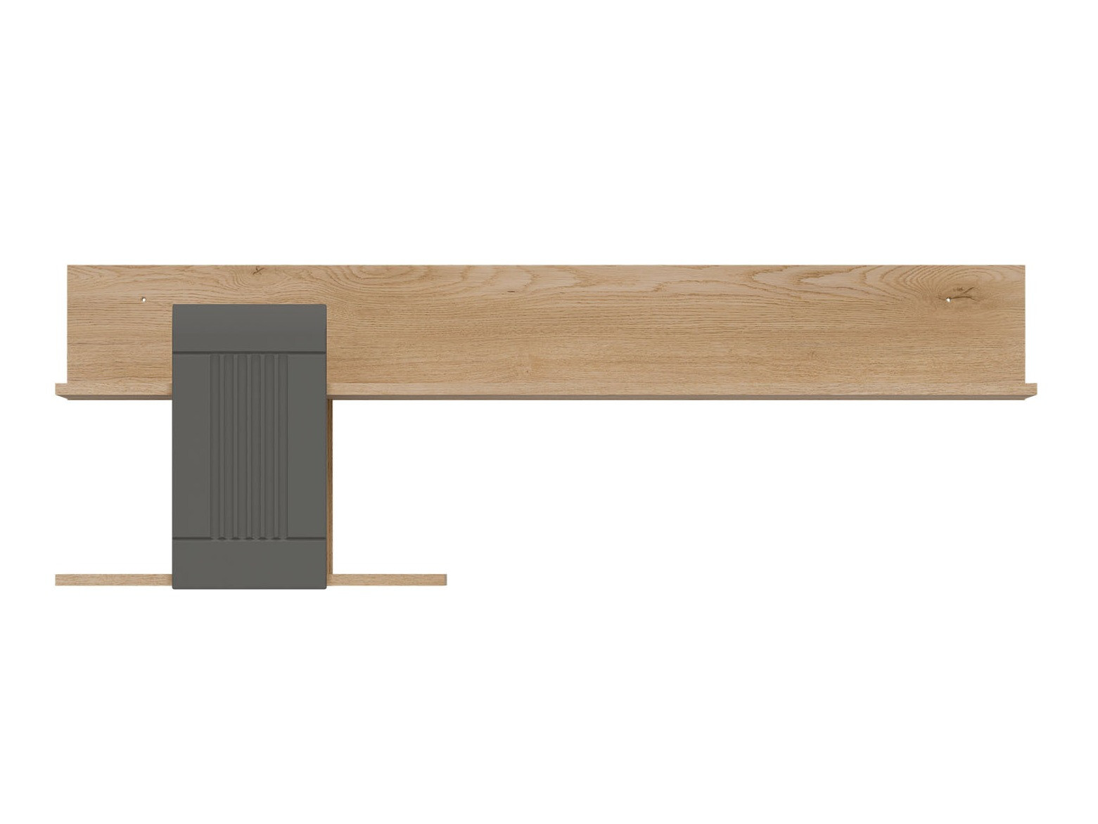 Настенная полка Teselbu 115 (Серый + Дуб)