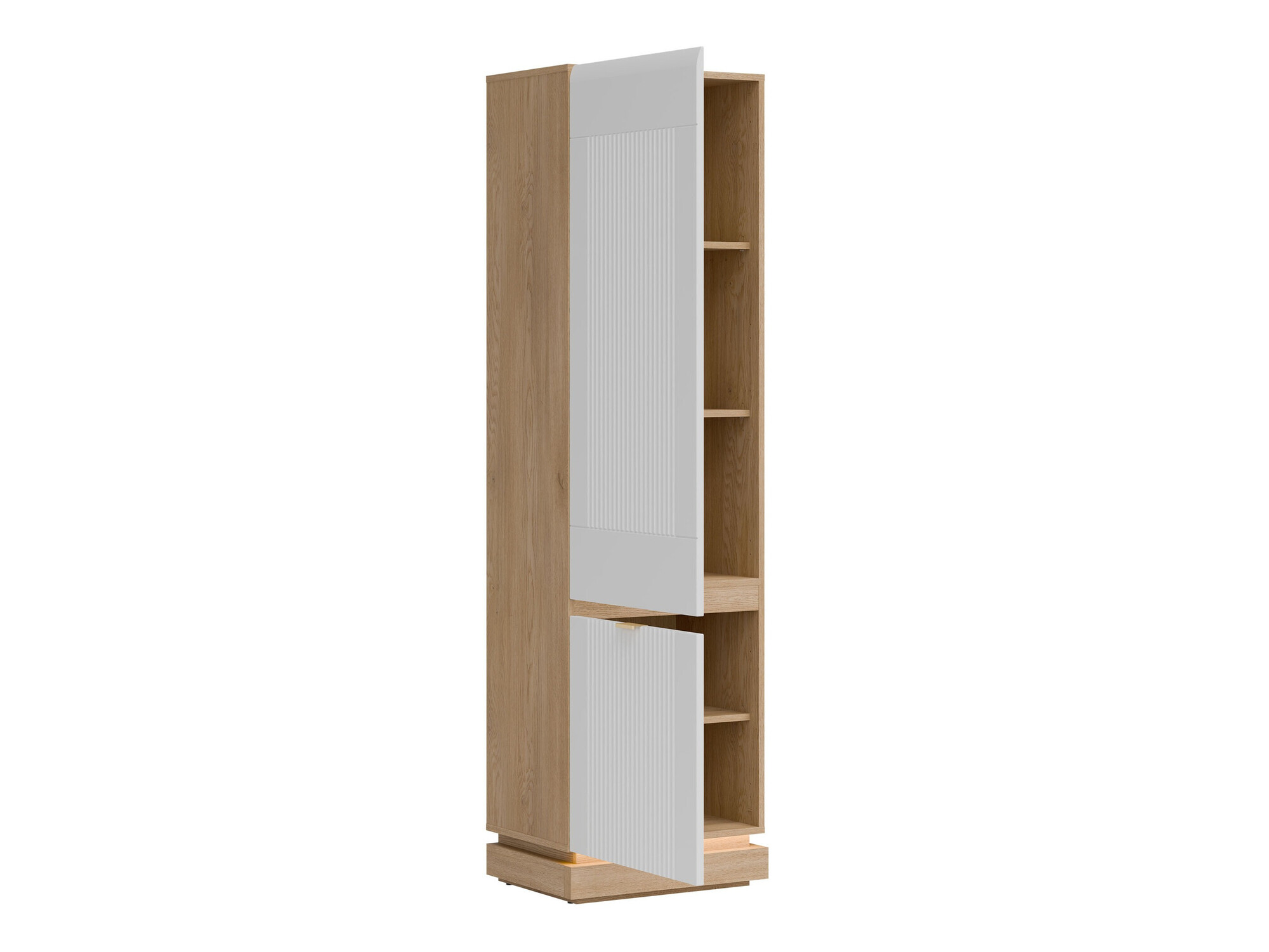 Стеллаж Teselbu 112 (Белый + Дуб)