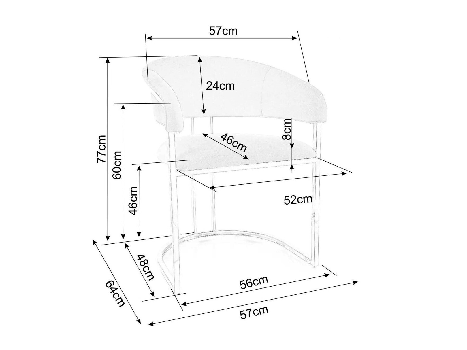 Krēsls Detroit 740 (Bēšs)