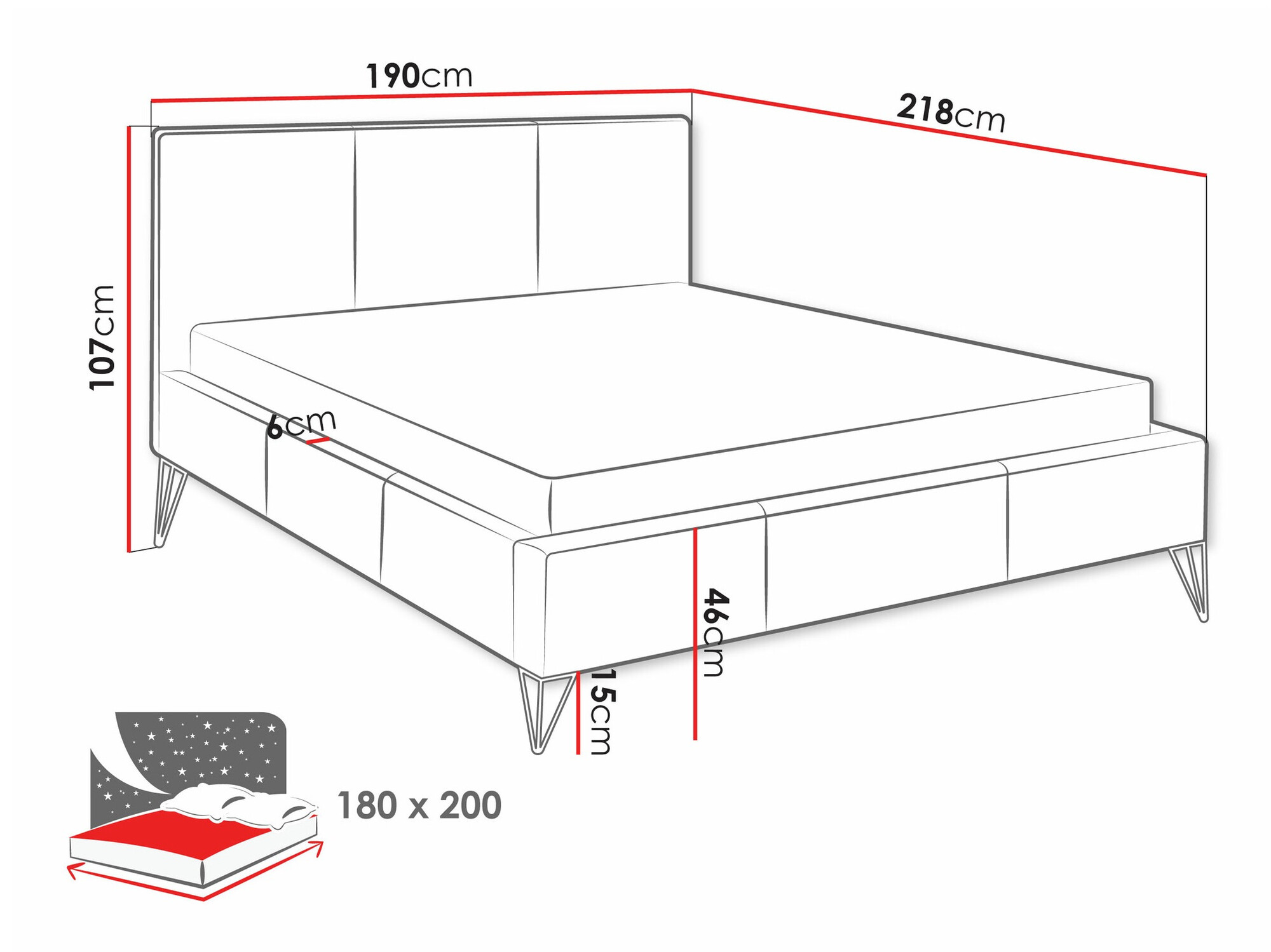 Кровать Clovis 118 (Ruben 2108)