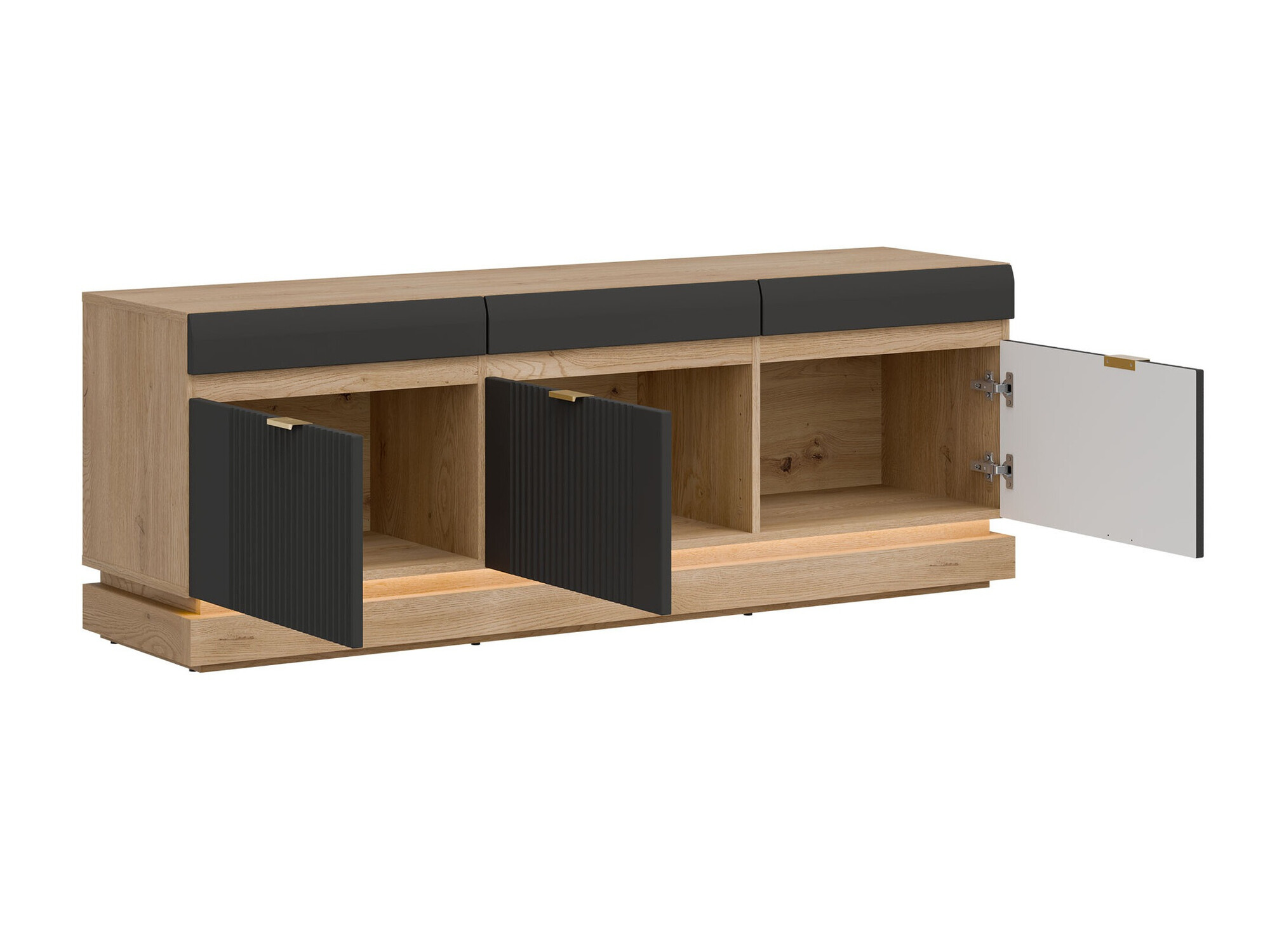 Набор для гостиной Teselbu 116 (Антрацит + Дуб)