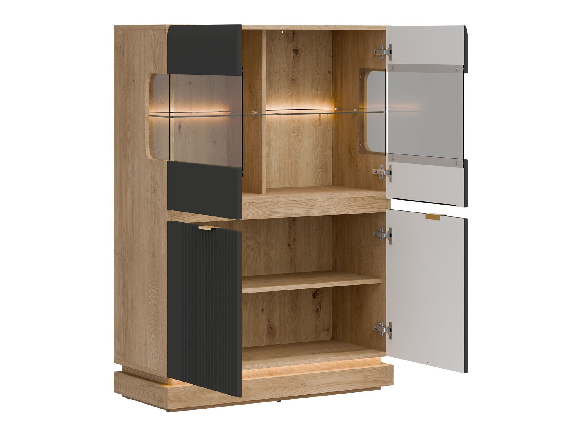 Набор для гостиной Teselbu 116 (Антрацит + Дуб)