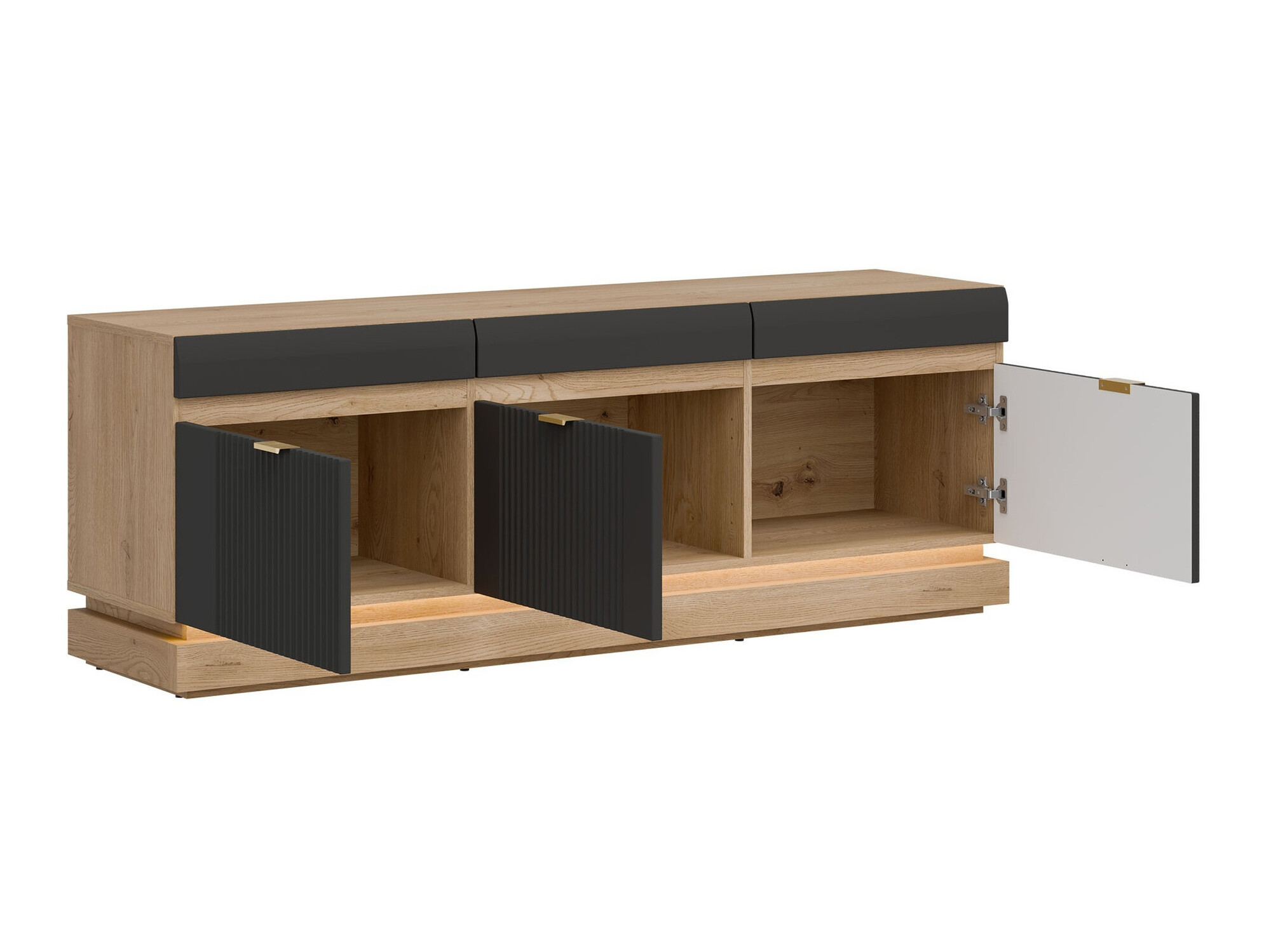 Набор для гостиной Teselbu 116 (Антрацит + Дуб)