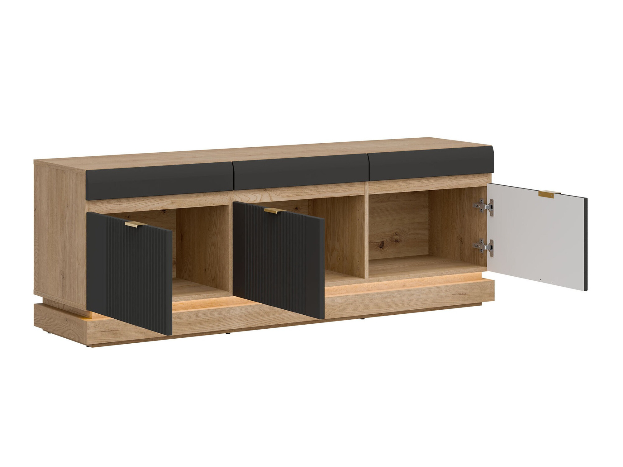 Набор для гостиной Teselbu 116 (Антрацит + Дуб)