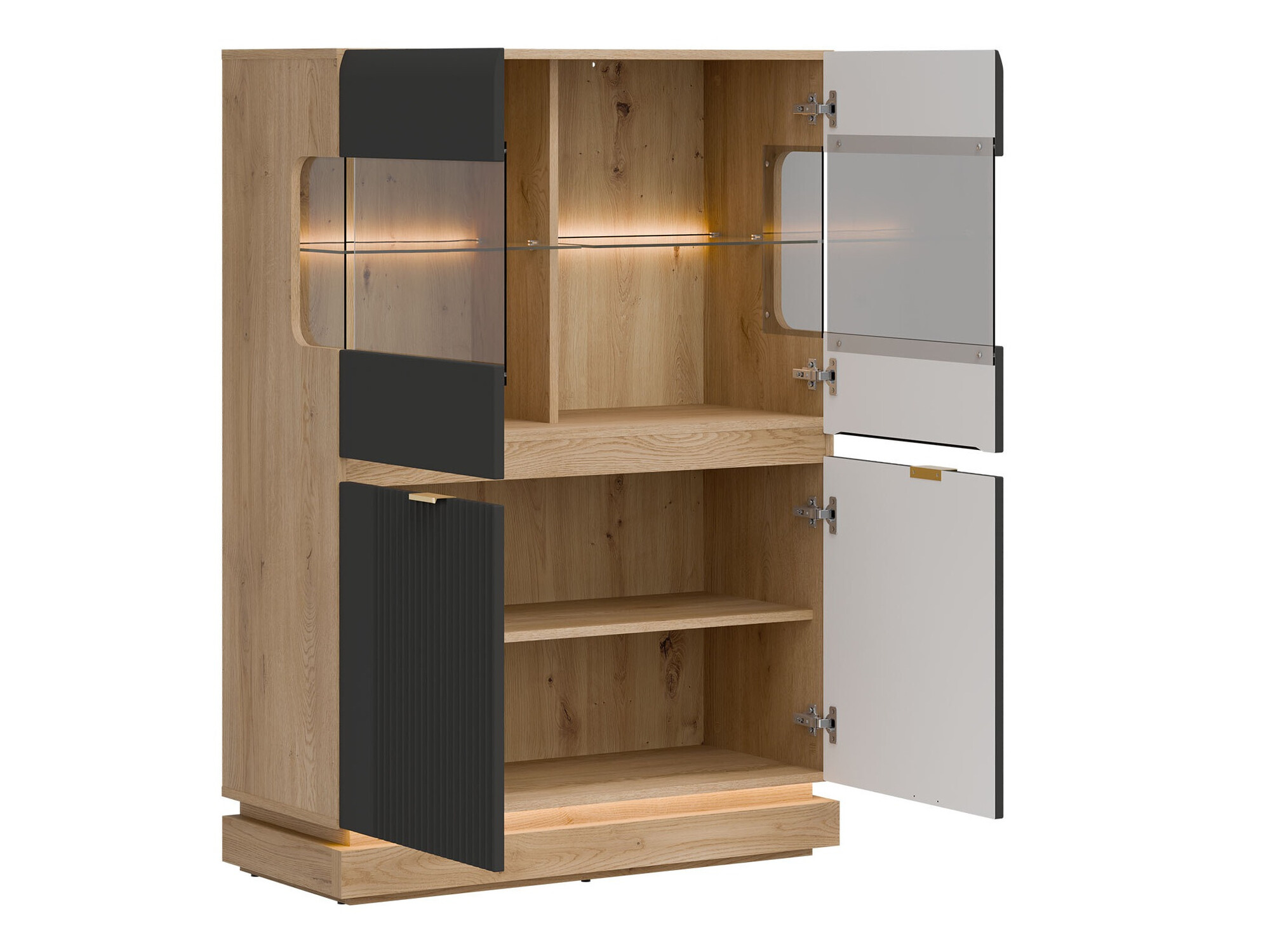 Набор для гостиной Teselbu 116 (Антрацит + Дуб)