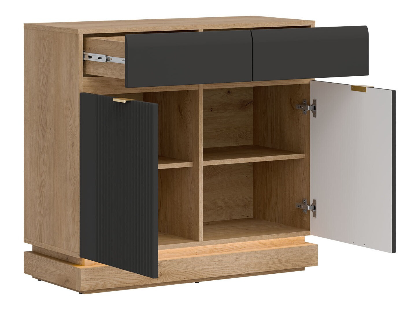 Набор для гостиной Teselbu 116 (Антрацит + Дуб)