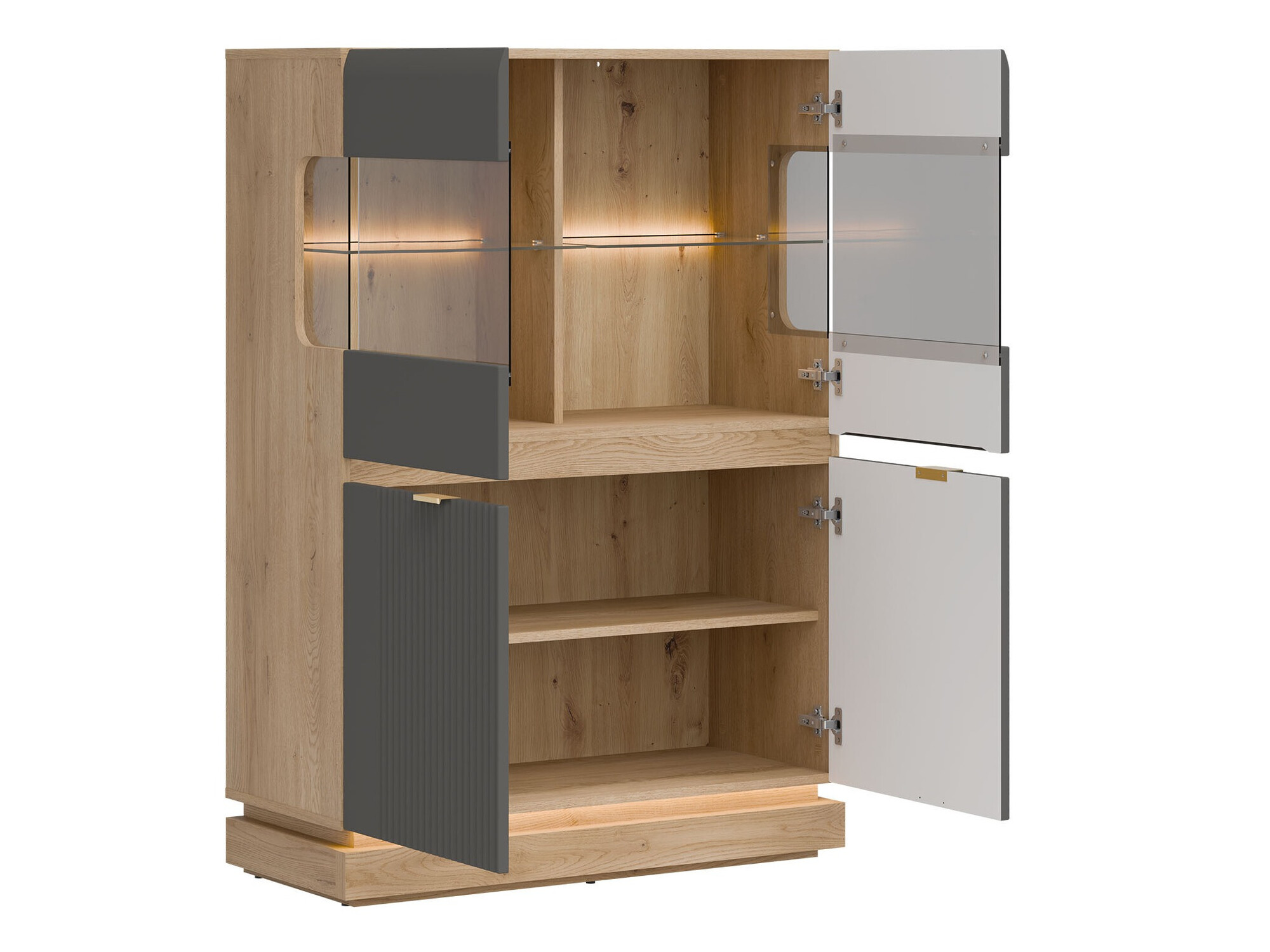 Набор для гостиной Teselbu 116 (Серый + Дуб)