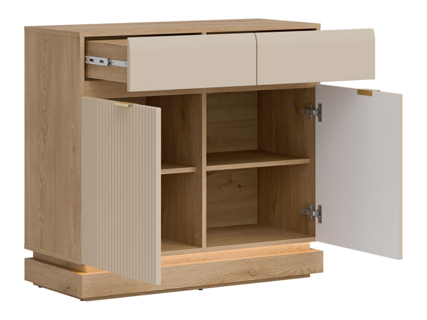 Спальный гарнитур Teselbu 117 (Кашемир + Дуб)