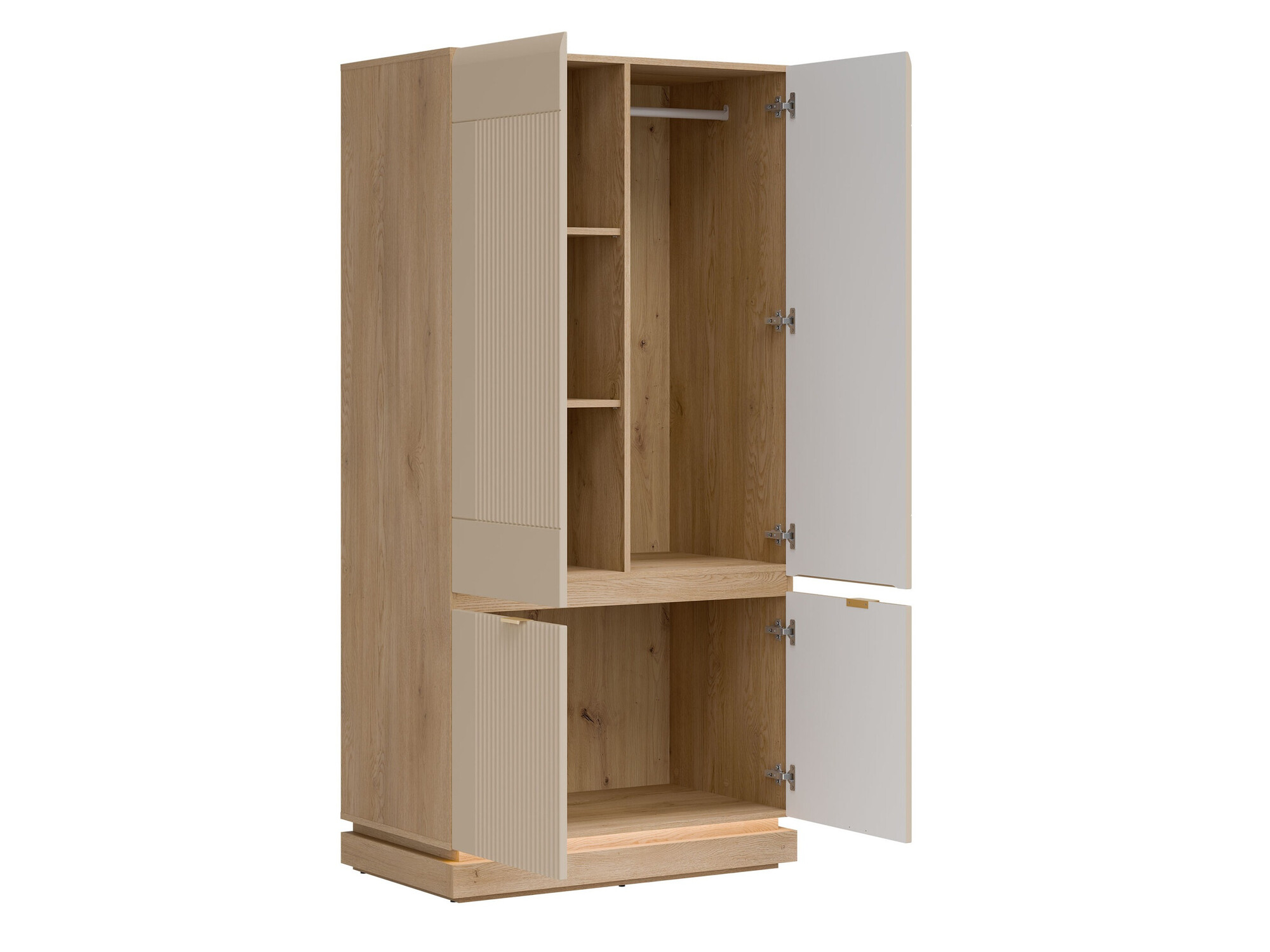 Спальный гарнитур Teselbu 117 (Кашемир + Дуб)