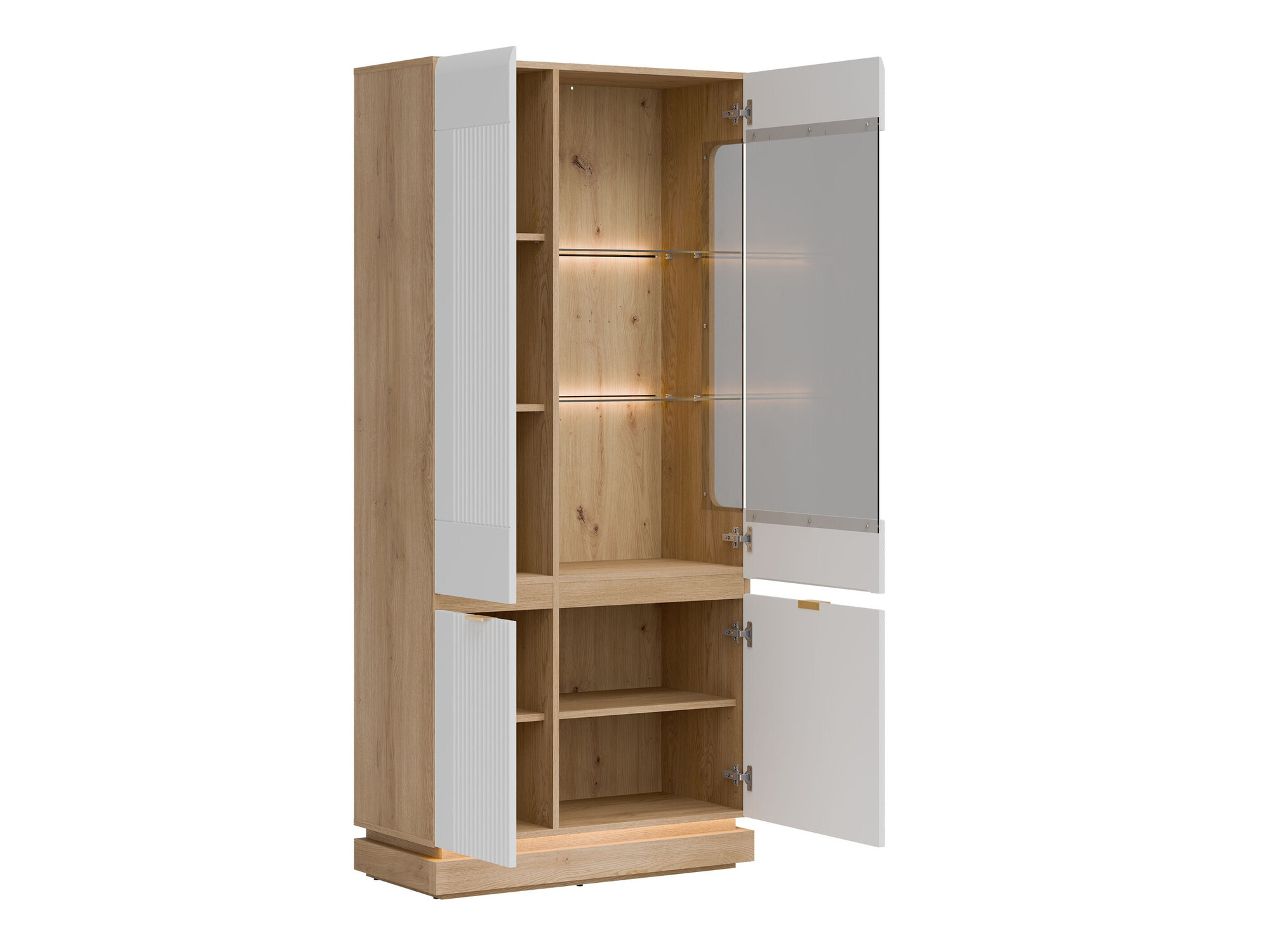 Viesistabas komplekts Teselbu 116 (Balts + Ozols)