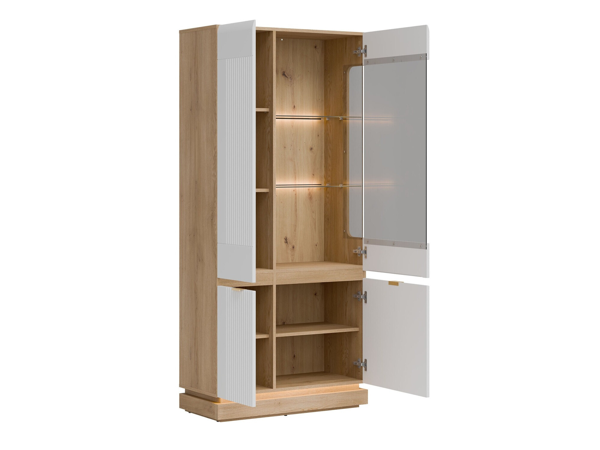 Viesistabas komplekts Teselbu 116 (Balts + Ozols)