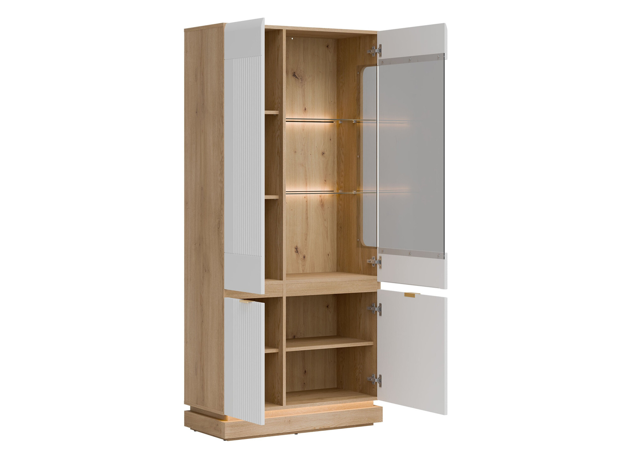 Viesistabas komplekts Teselbu 116 (Balts + Ozols)