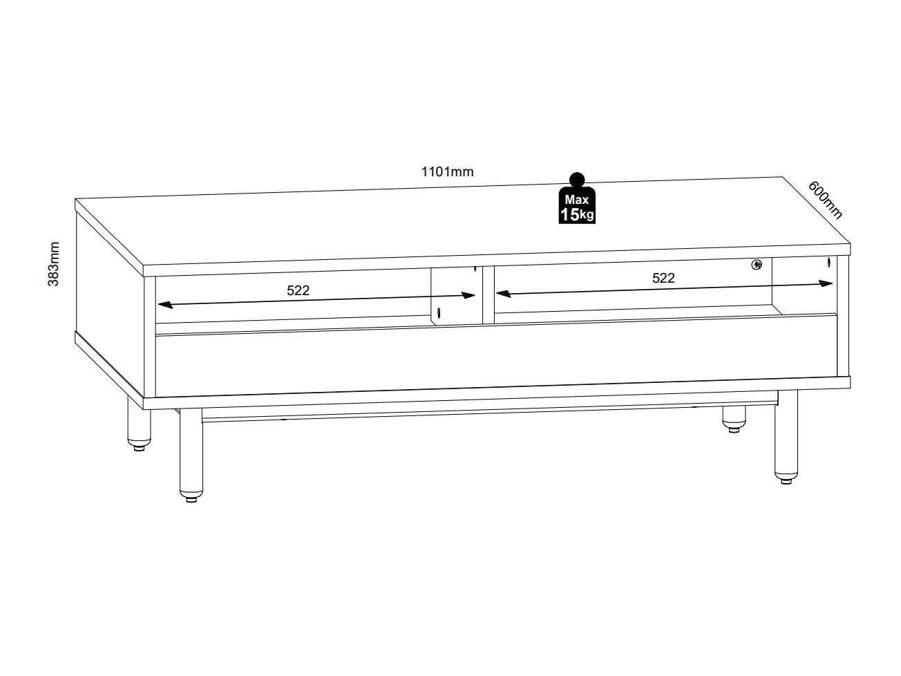 Žurnālu galdiņš Morfloe 102