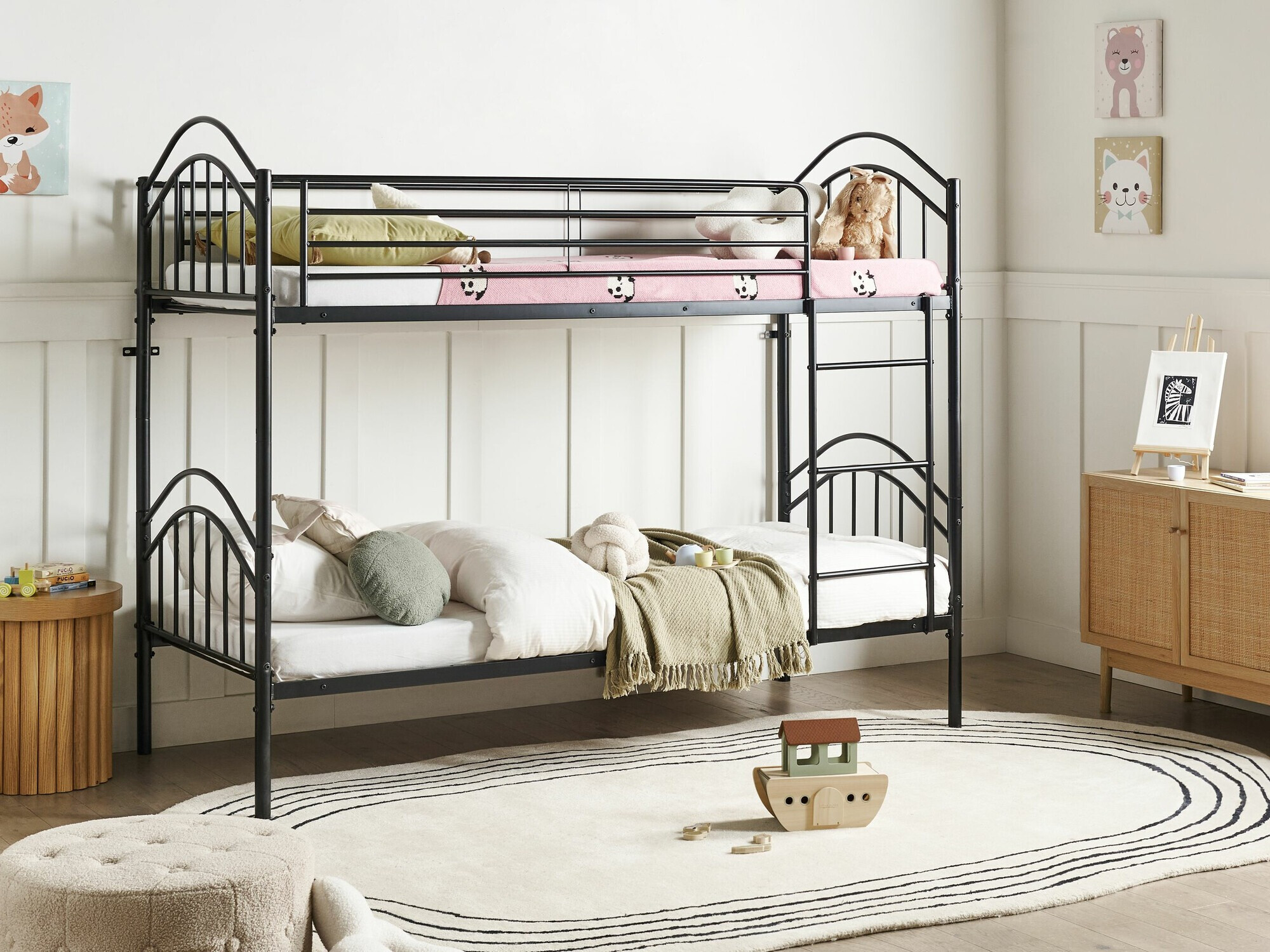 Divstāvu gulta Berwyn 2634 (Melns)