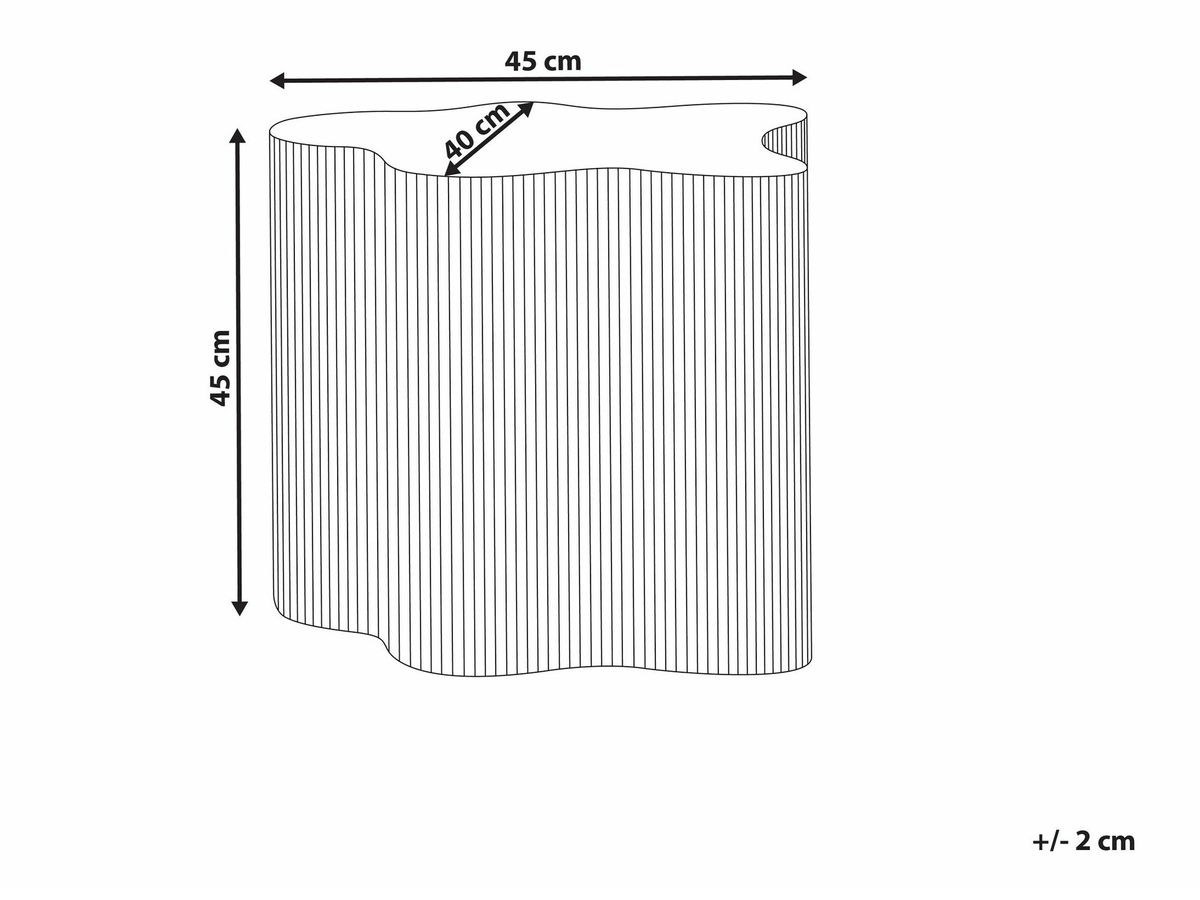 Kafijas galdiņš Berwyn 2635 (Krēms)