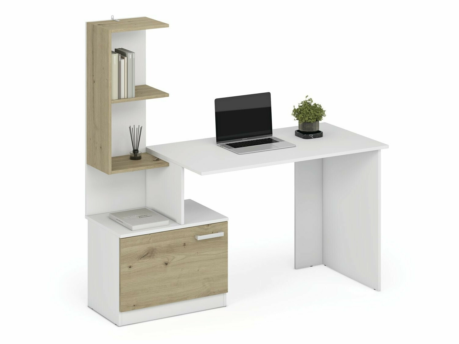 Rakstāmgalds Houston 1948 (Balts + Artisan ozols)