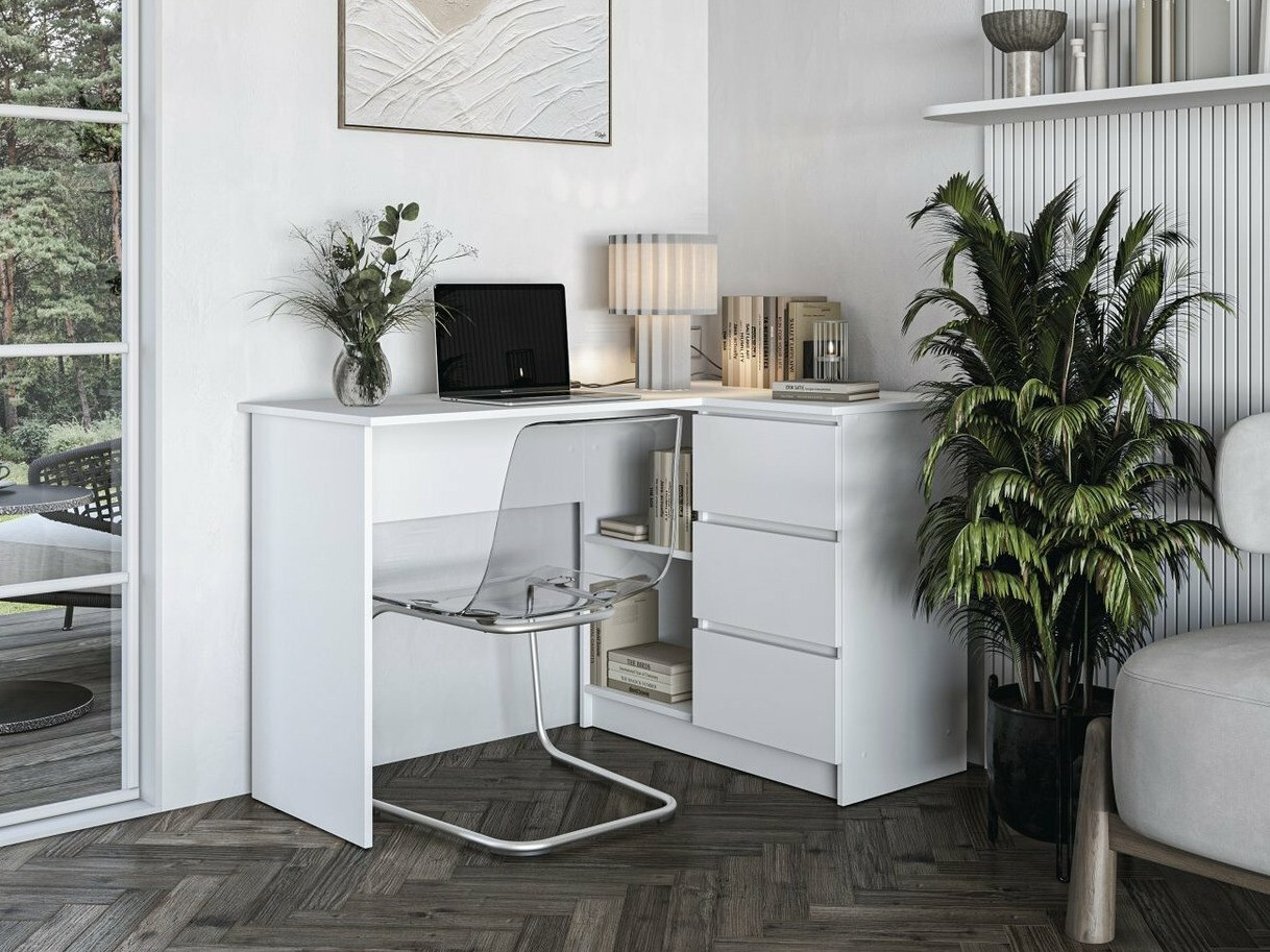 Stūra rakstāmgalds Houston 1950 (Balts)