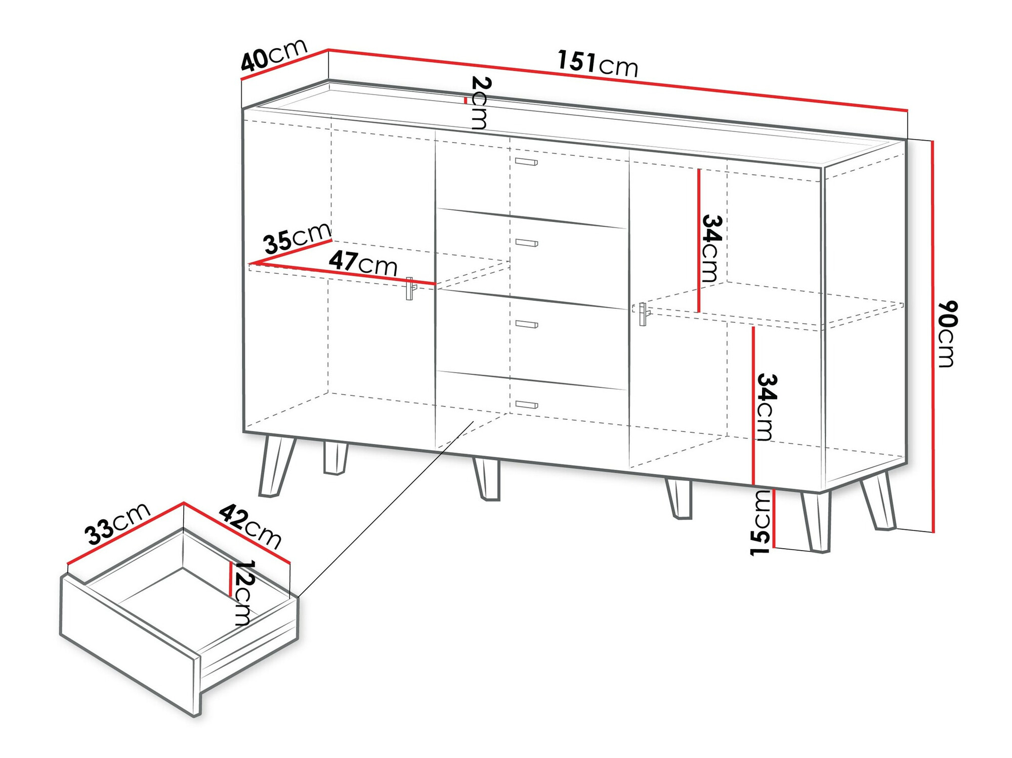 Kомод Comfivo Avimelo 100