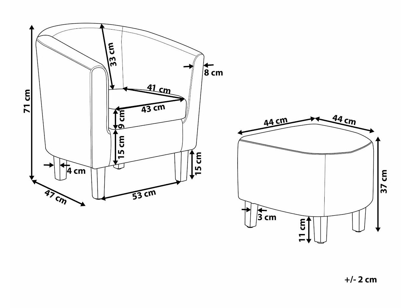 Krēsls Berwyn 1394 (Pelēks)