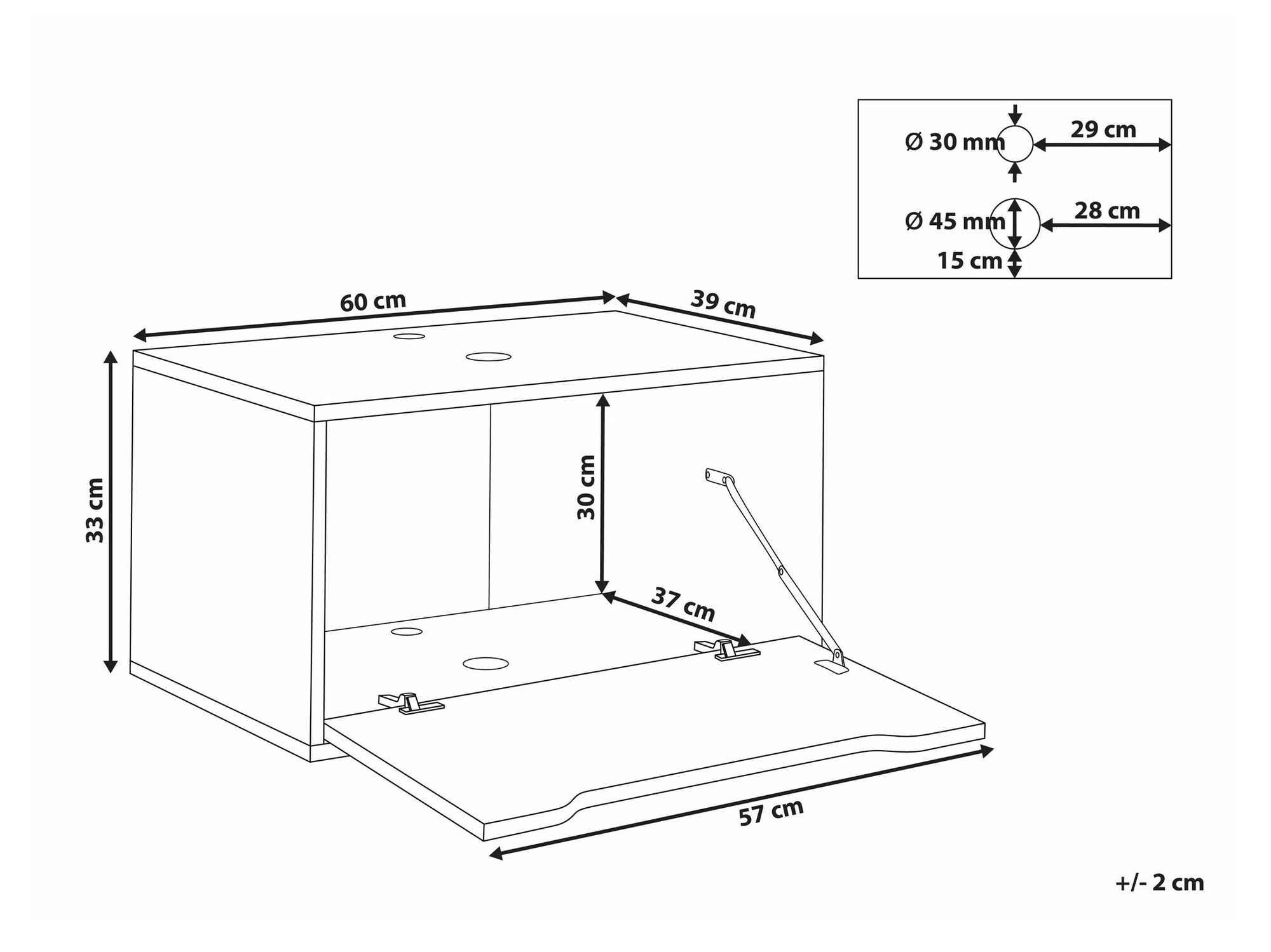 Piekarams vannas istabas skapītis izlietnei Berwyn 2644 (Balts marmors)