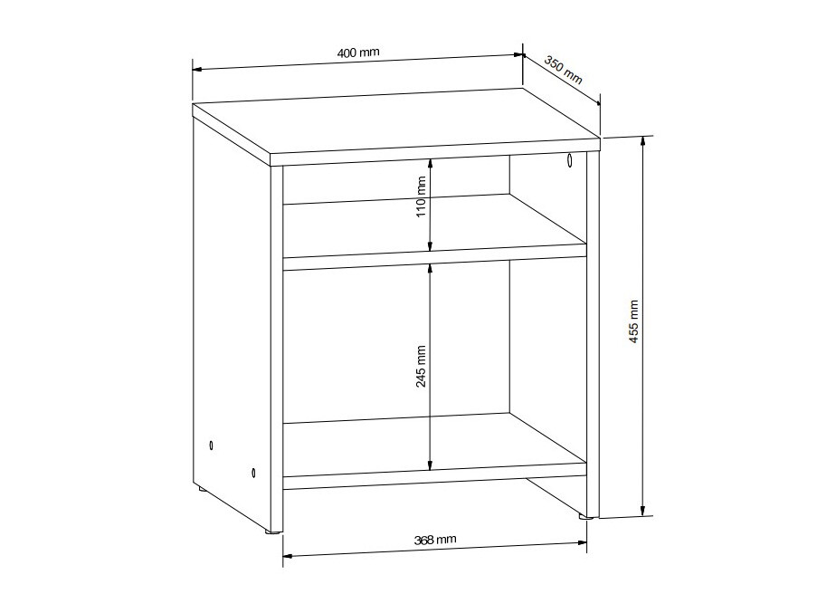 Прикроватная тумбочка Votola 106 (Сонома Дуб)