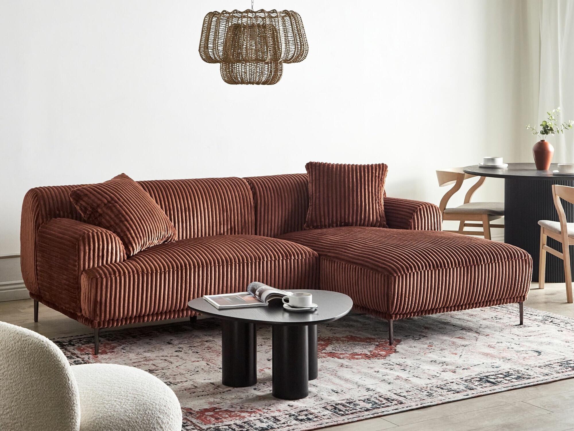 Stūra dīvāns Berwyn 2640 (Brūns)