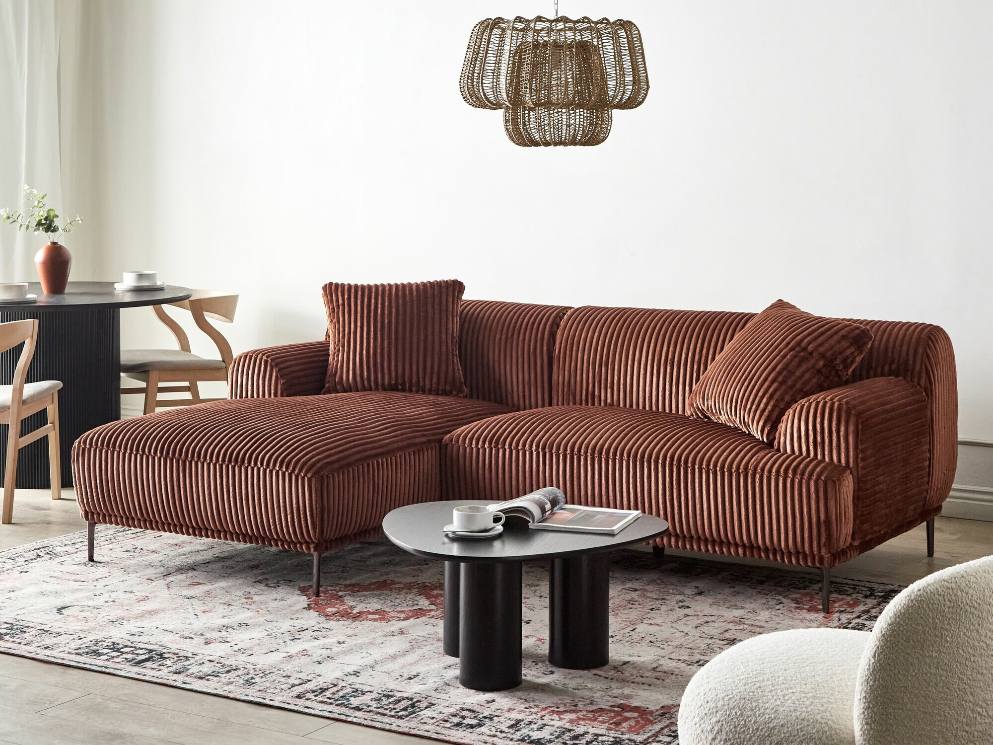 Stūra dīvāns Berwyn 2640 (Brūns)