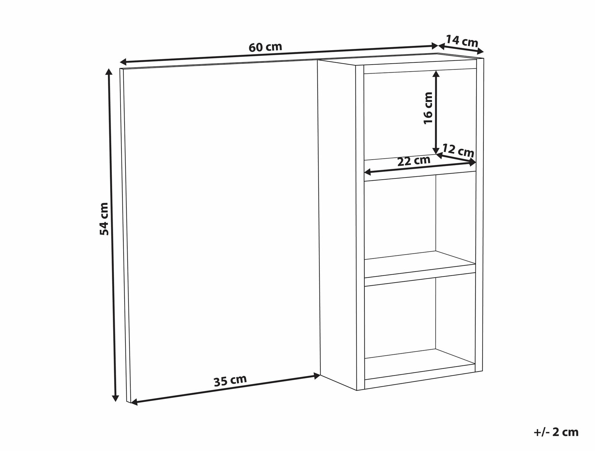 Зеркало в ванной Berwyn 2643 (Белый мрамор)