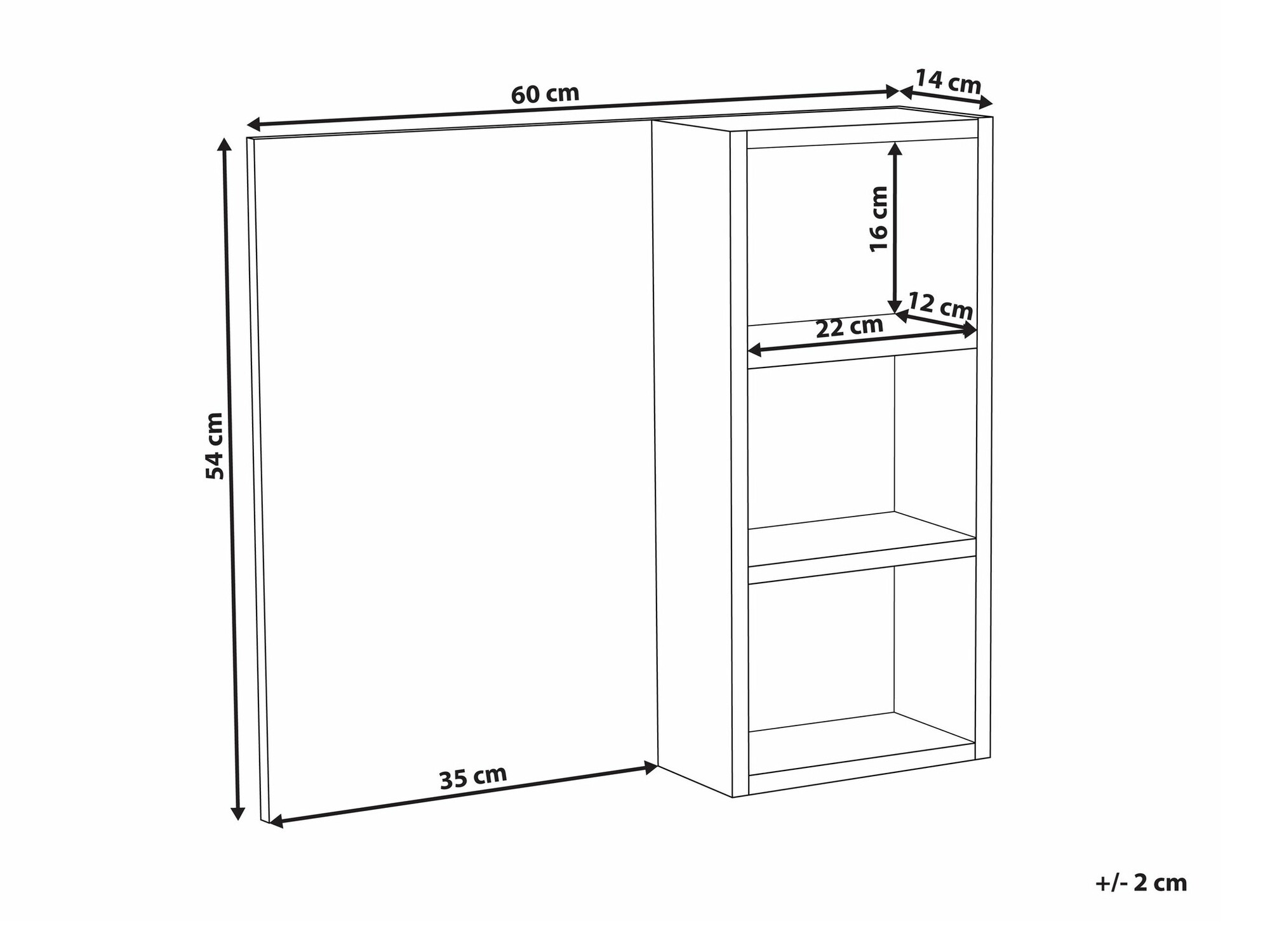 Зеркало в ванной Berwyn 2643 (Чёрный)
