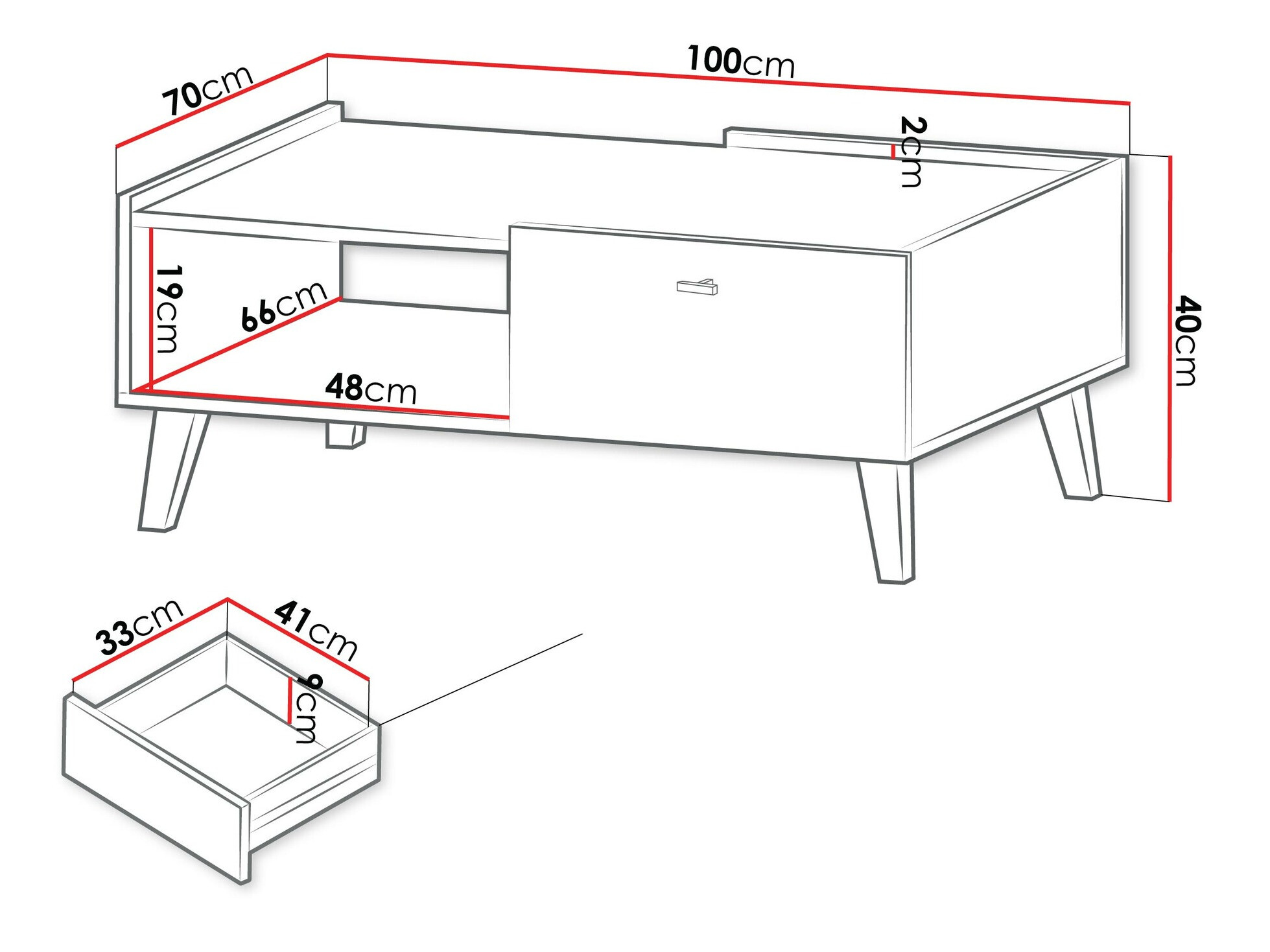 Žurnālu galdiņš Comfivo Avimelo 103
