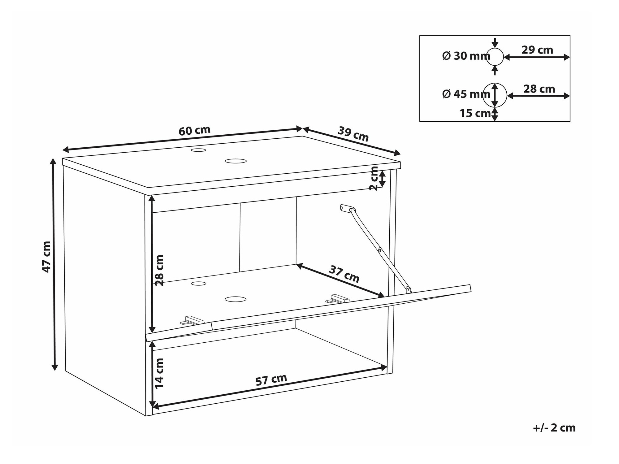 Piekarams vannas istabas skapītis izlietnei Berwyn 2647