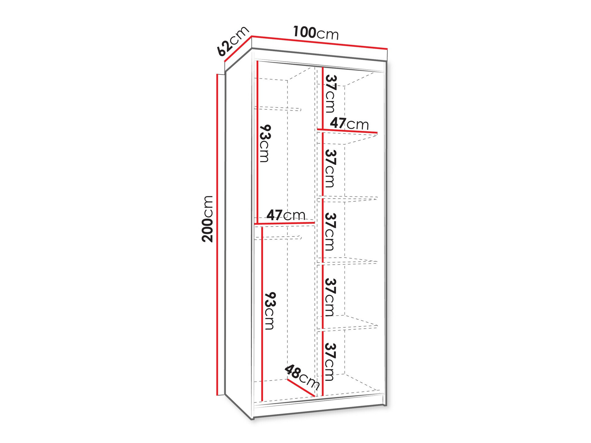 Шкаф Hartford 498 (Чёрный)