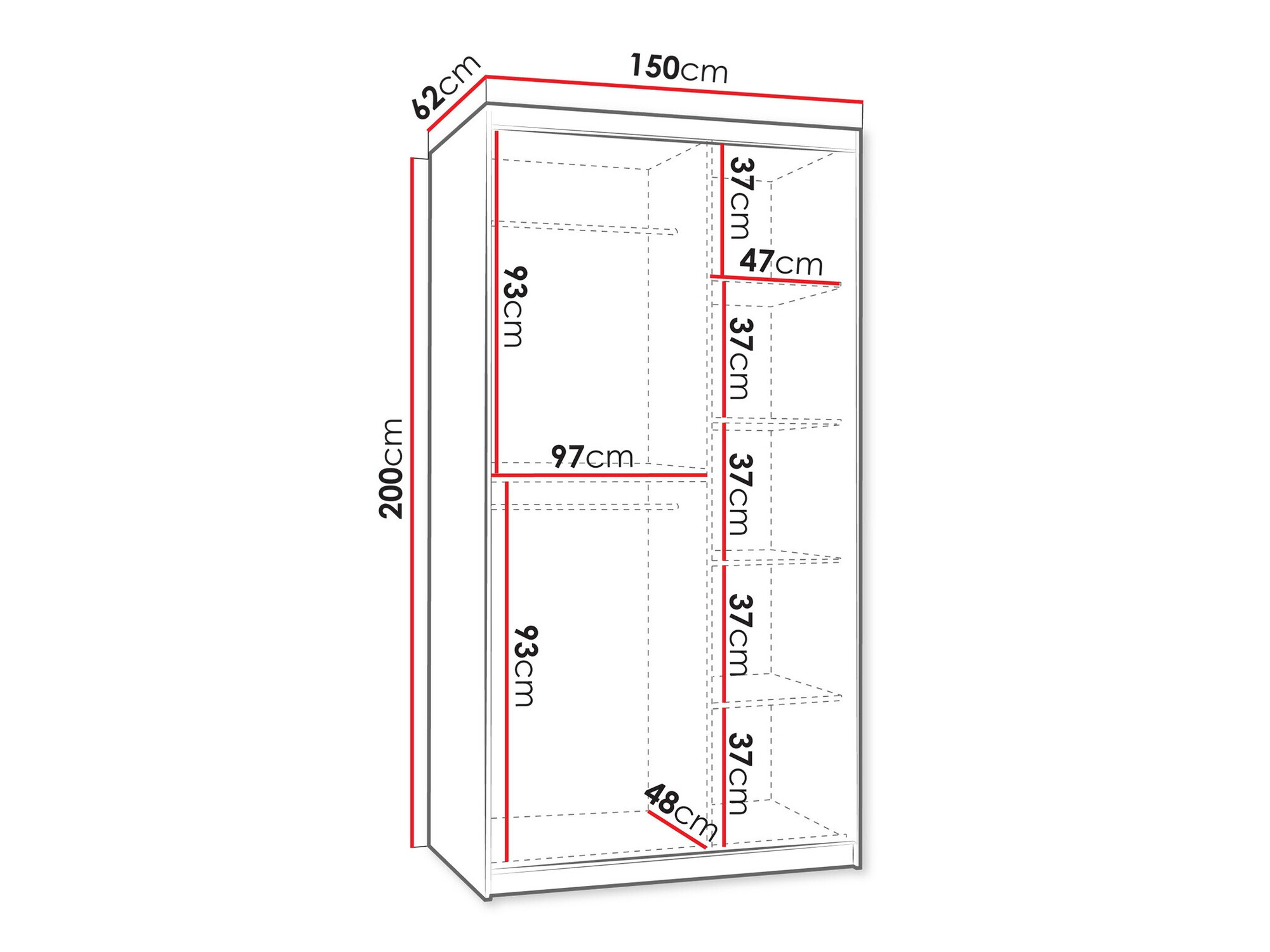 Шкаф Hartford 503 (Чёрный)