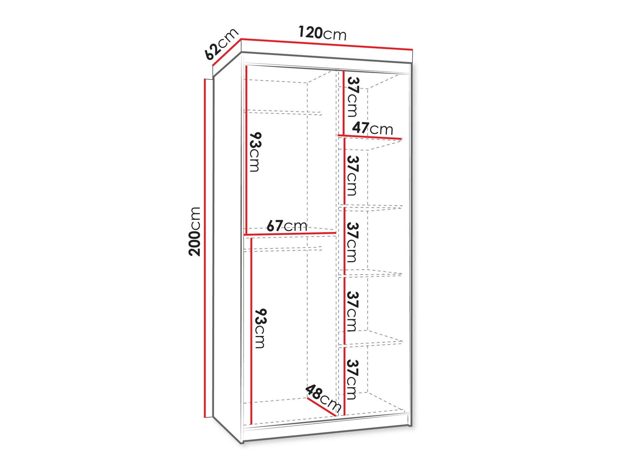 Skapis Hartford 501 (Balts)