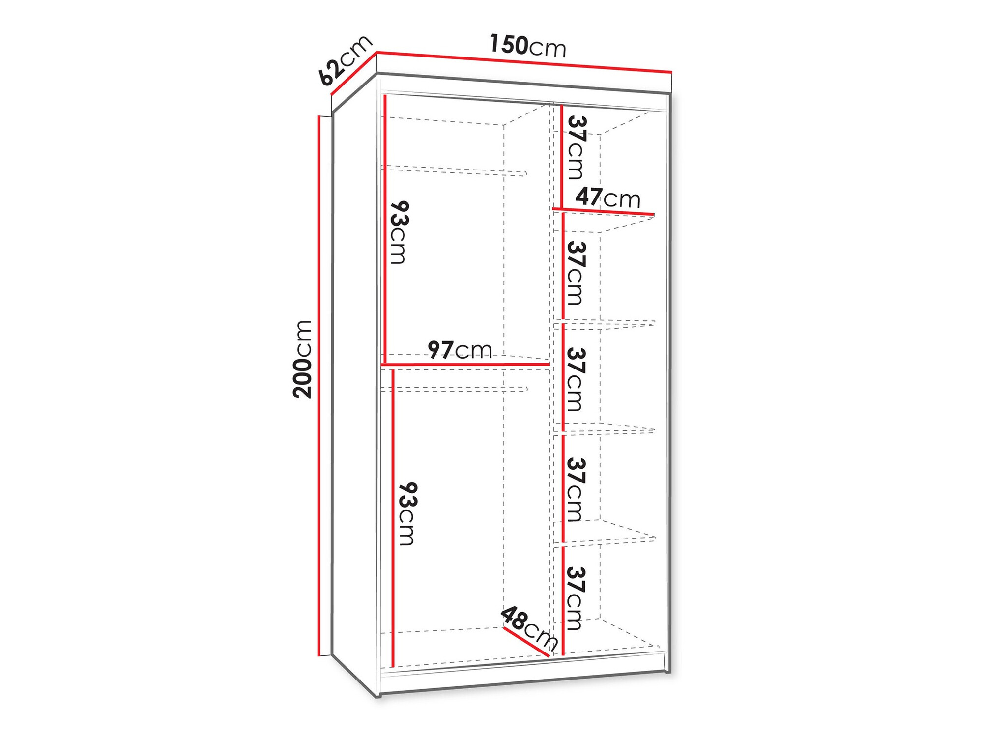 Skapis Hartford 503 (Balts)
