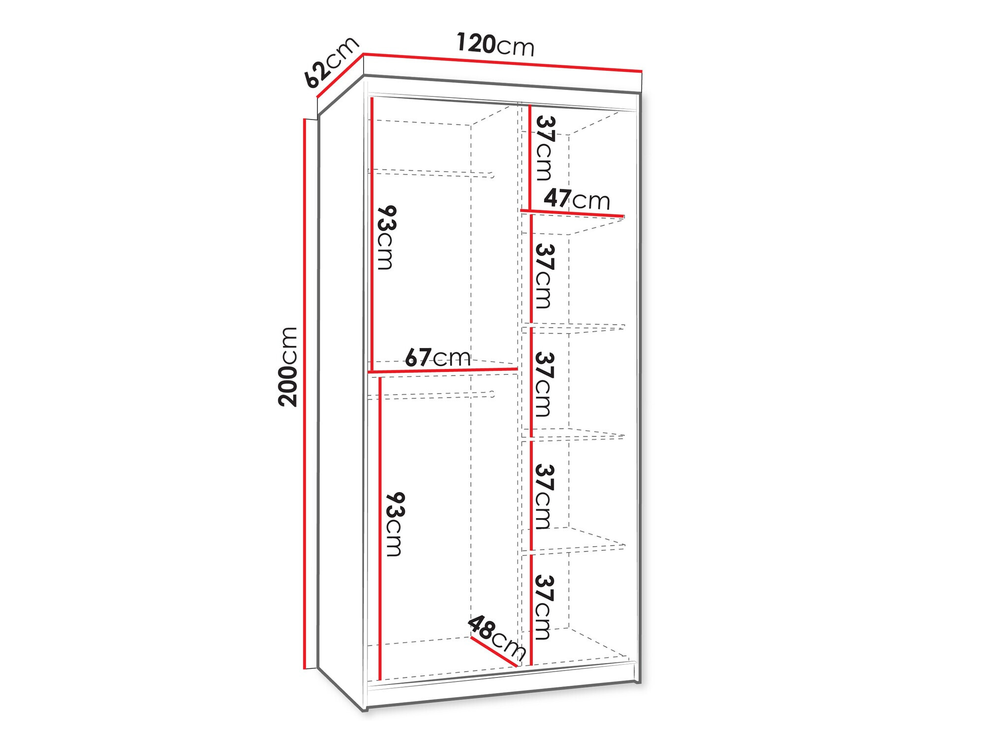 Skapis Hartford 504 (Balts)