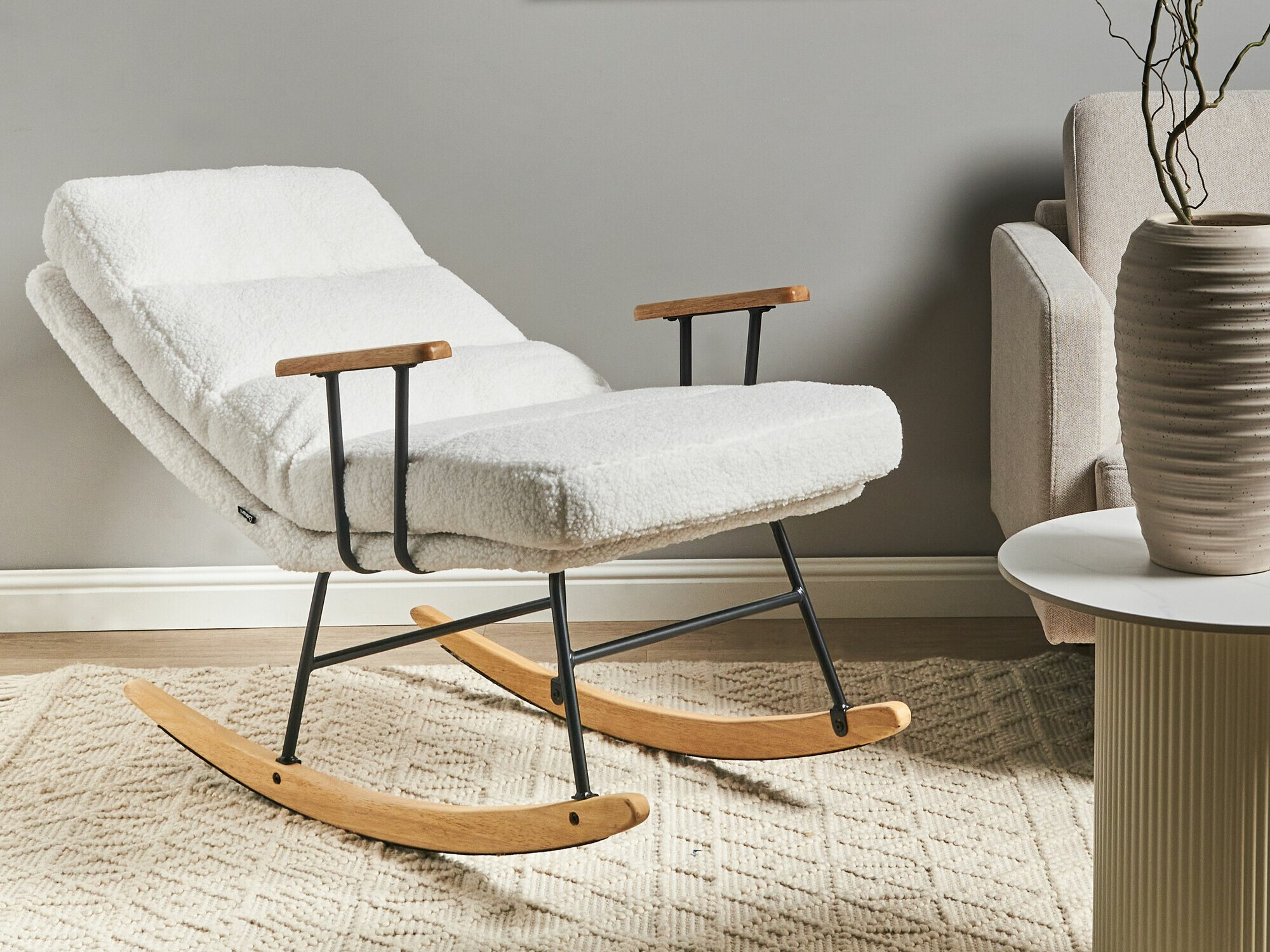 Šūpuļkrēsls Berwyn 2651 (Balts)