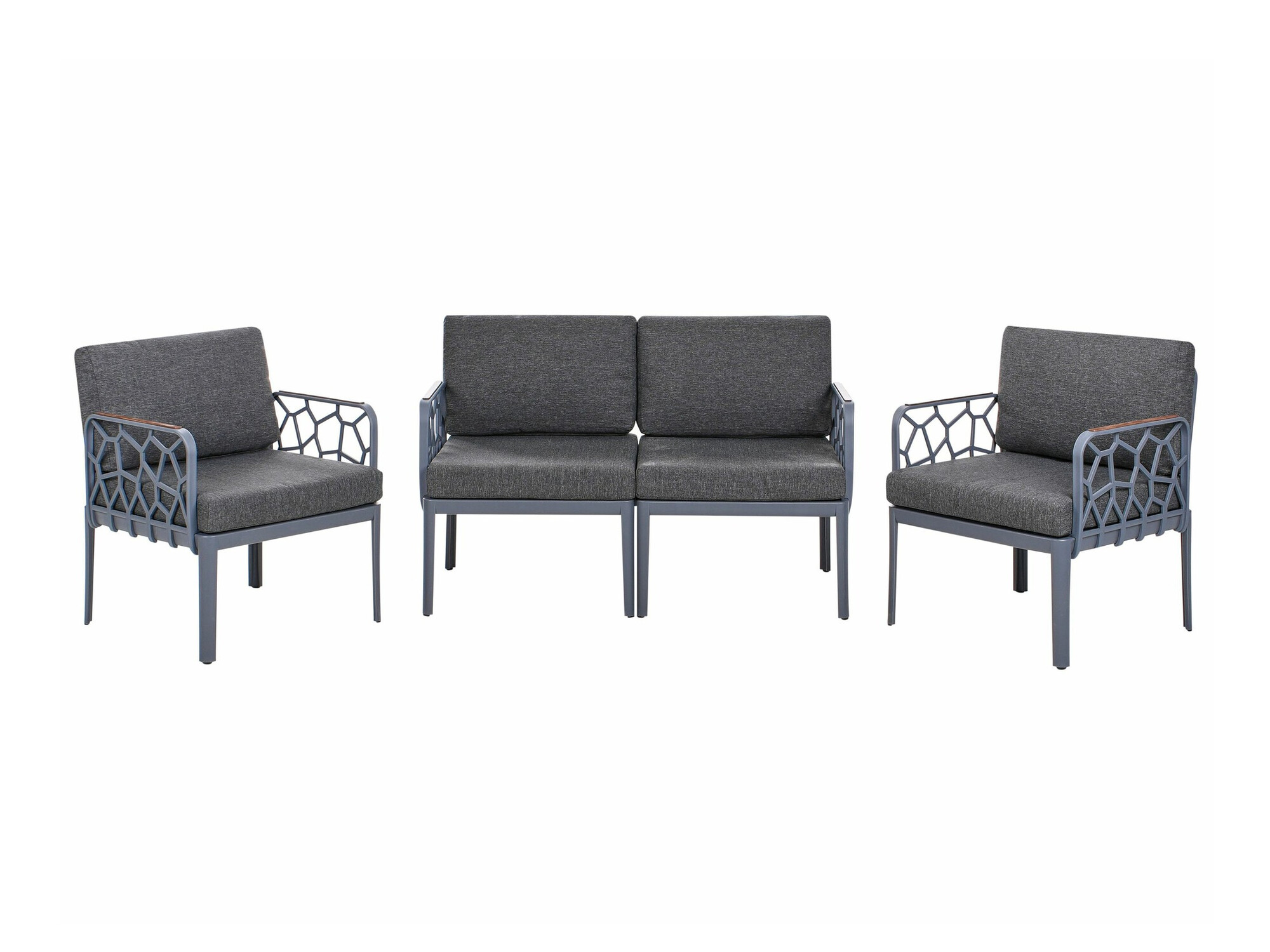 Dārza mēbeļu komplekts Berwyn 2653 (Pelēks)