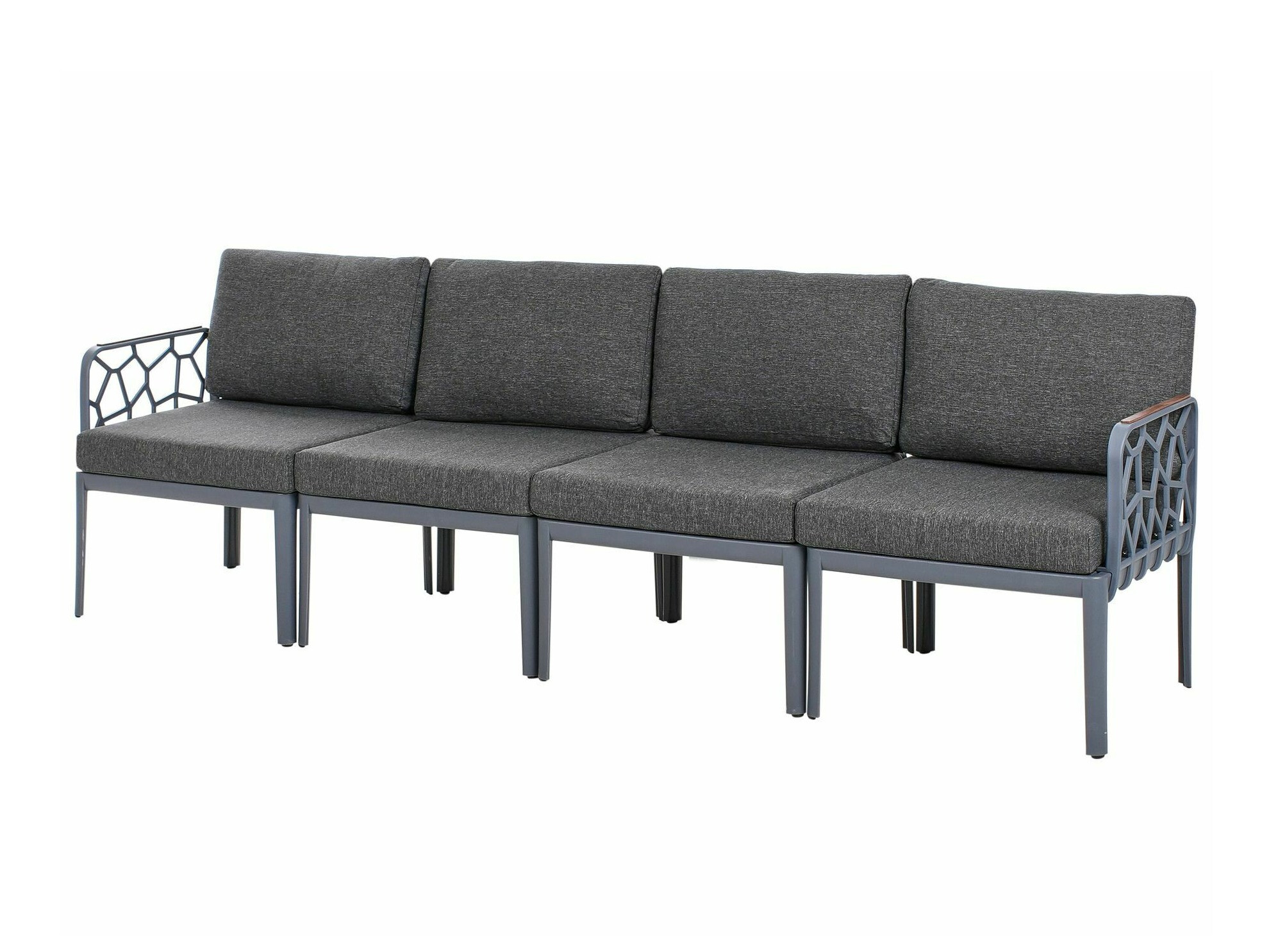 Dārza mēbeļu komplekts Berwyn 2653 (Pelēks)