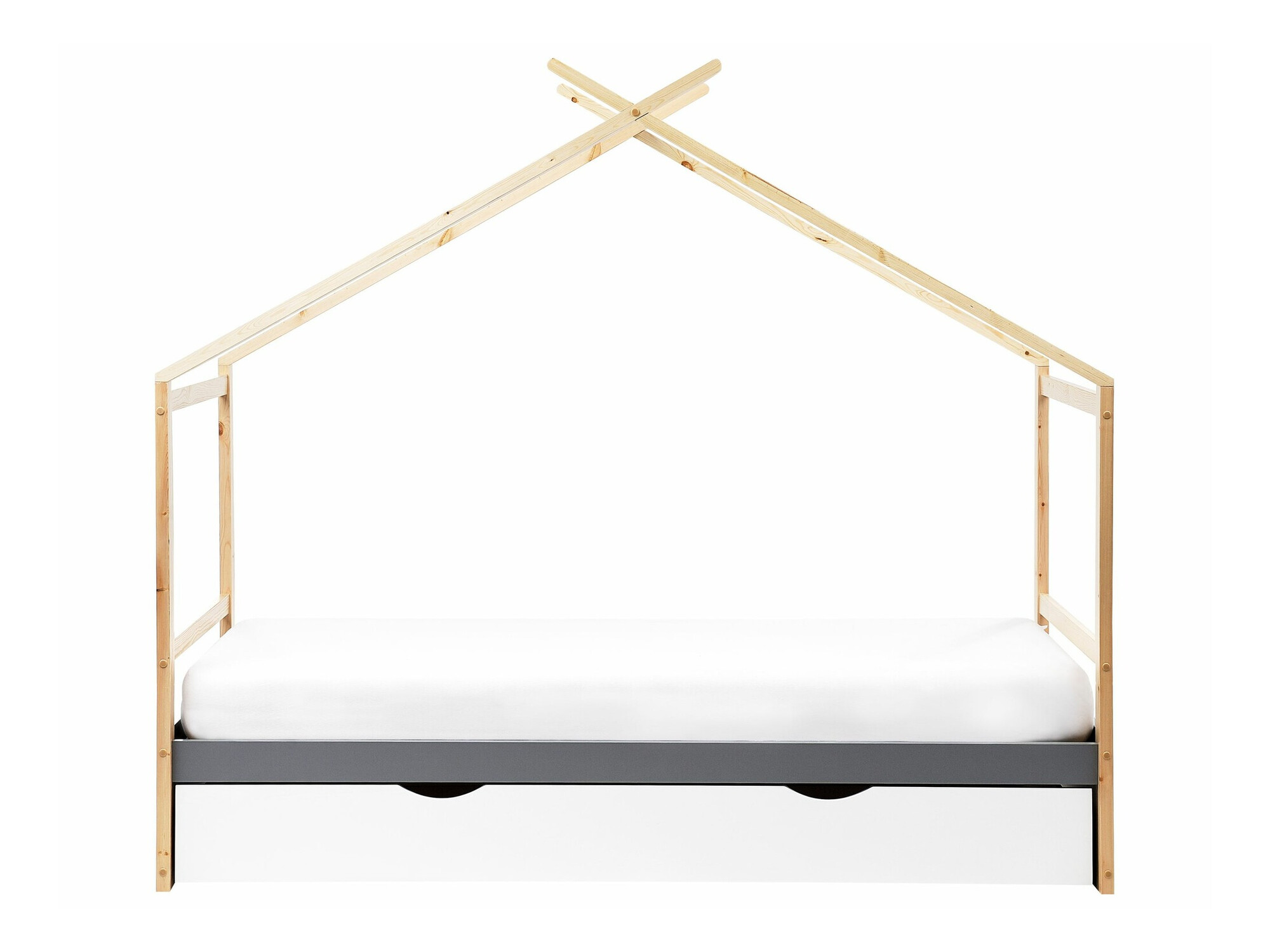 Кровать Berwyn 2652 (Серый + Светлое дерево)