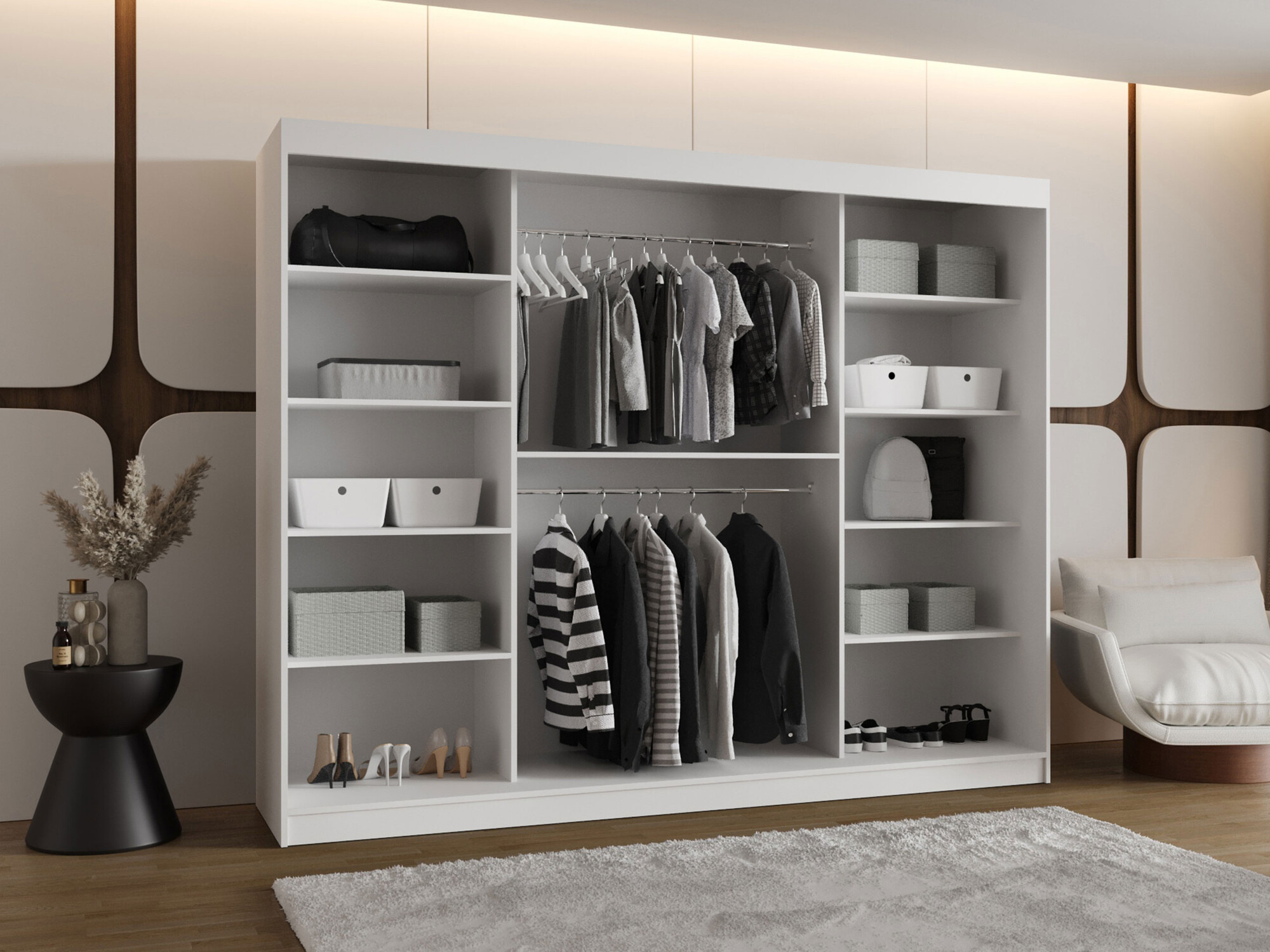 Skapis Hartford 508 (Melns)