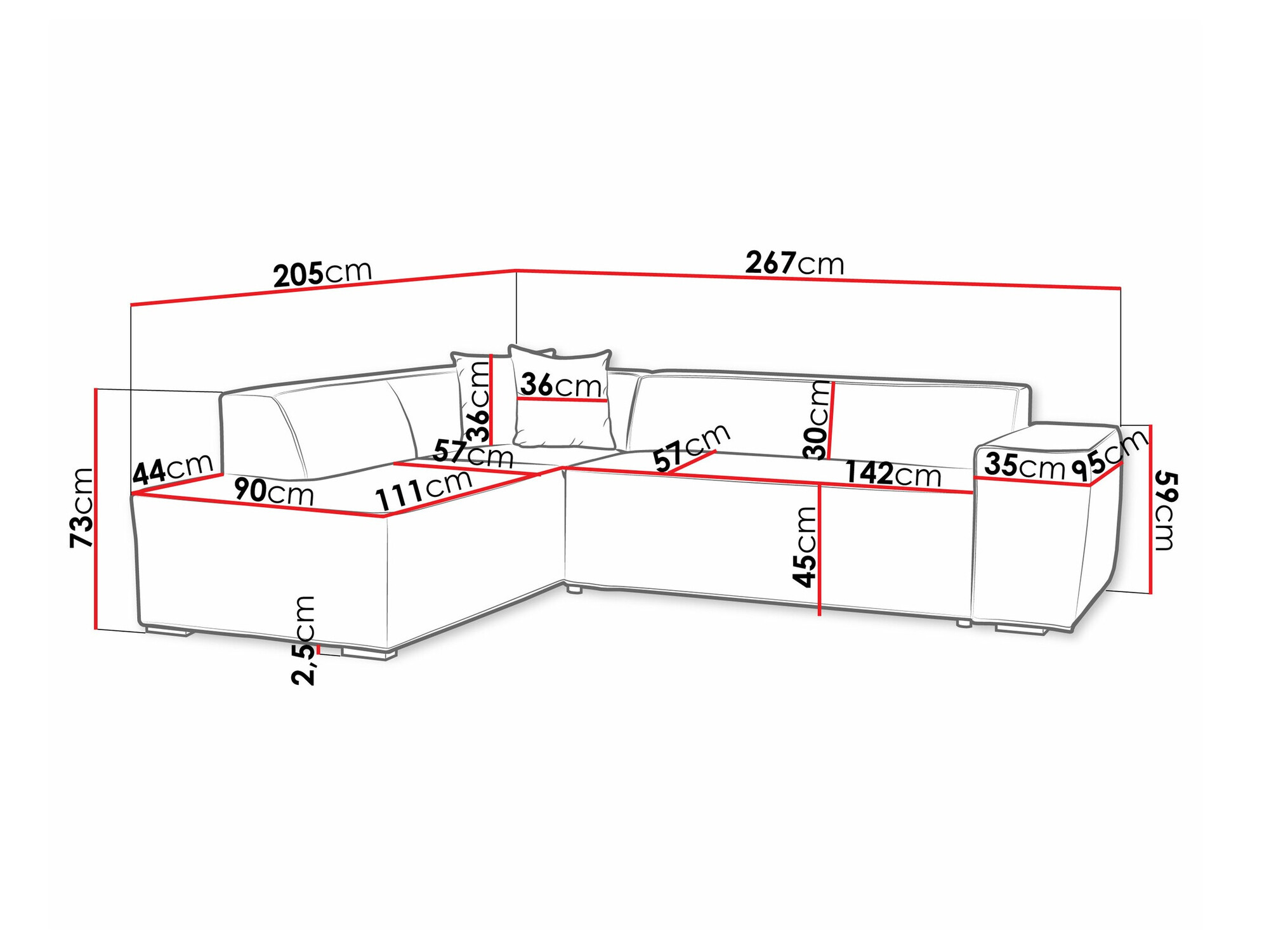 Stūra dīvāns Comfivo 289 (Kronos 19)